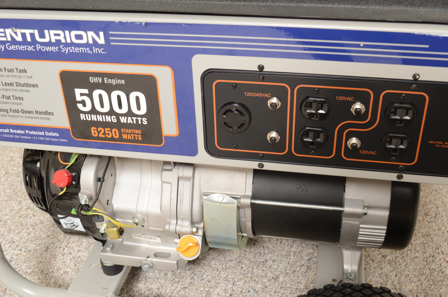 "Centurion" 5000 Watt Generator by Generac Power Systems, Inc.