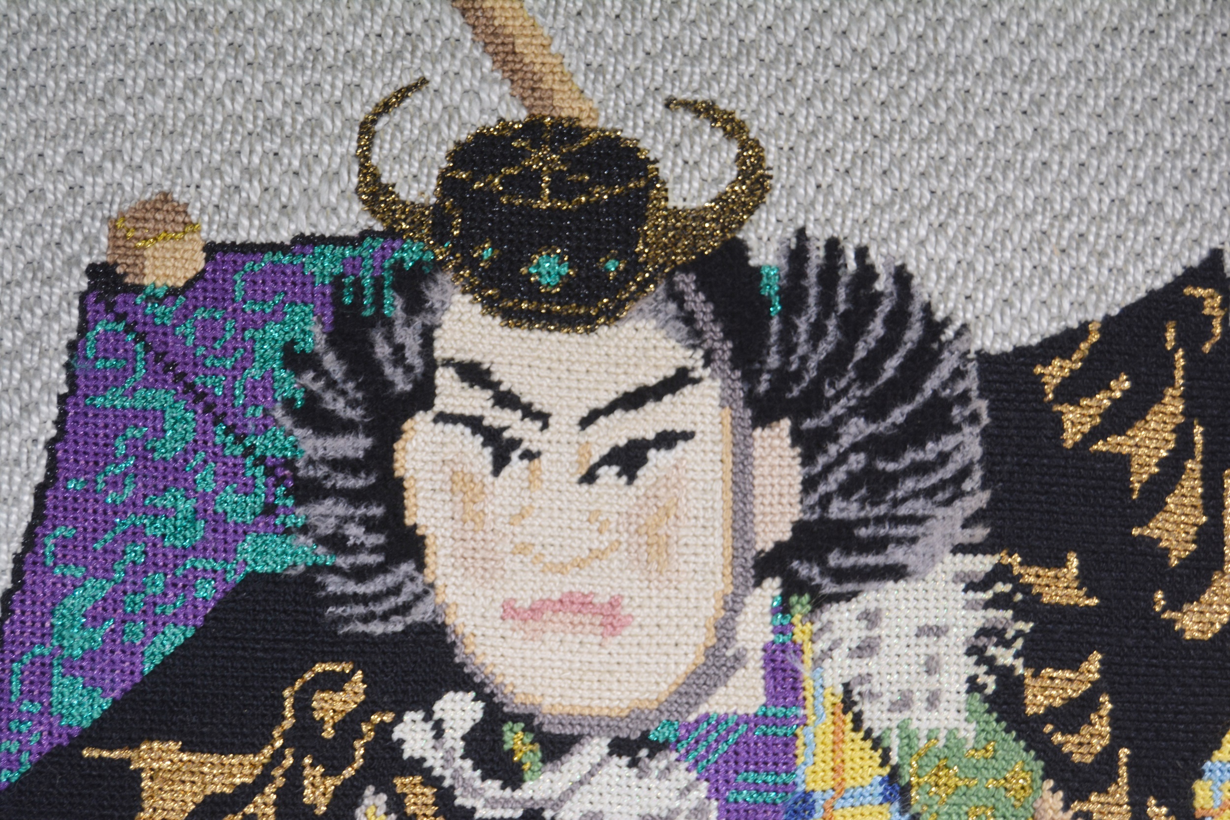 Japanese Samurai Needlepoint