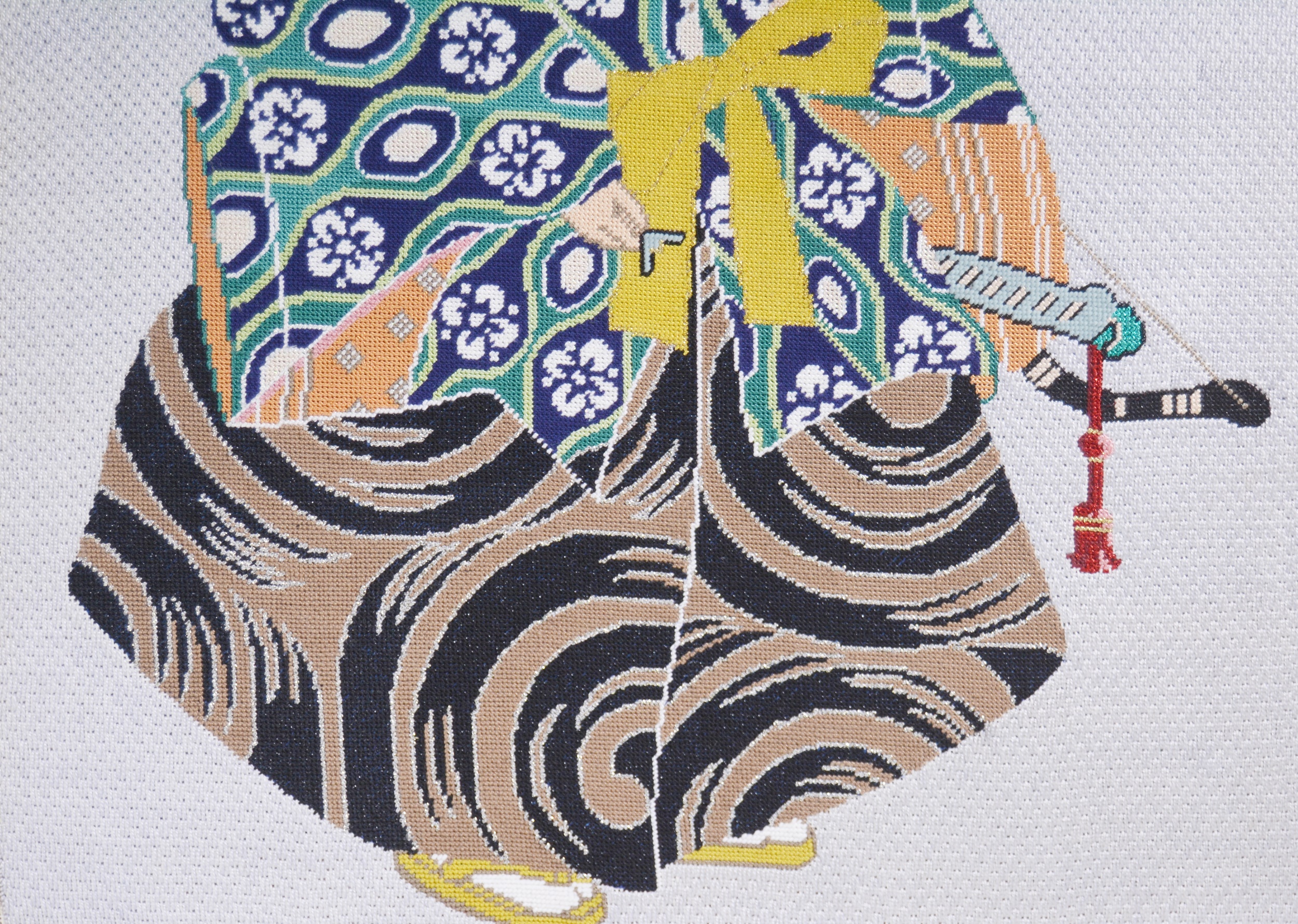 Japanese Samurai Needlepoint