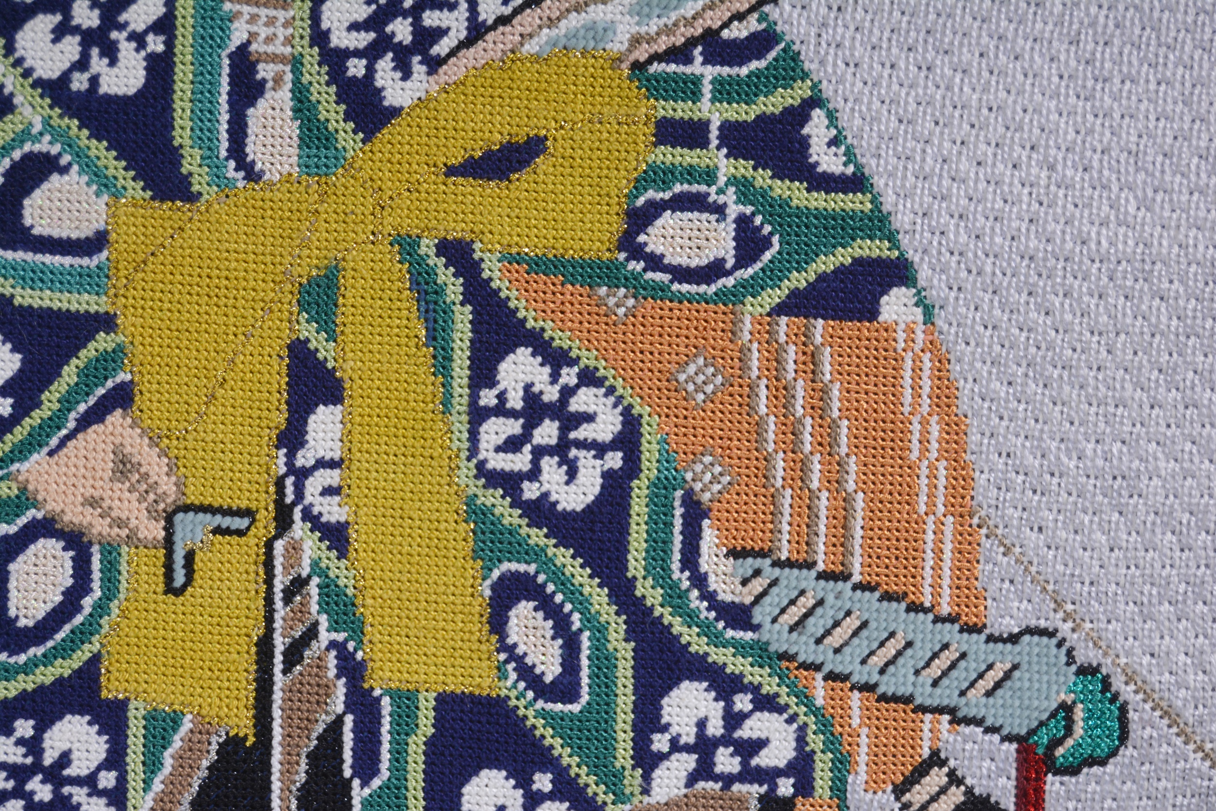 Japanese Samurai Needlepoint