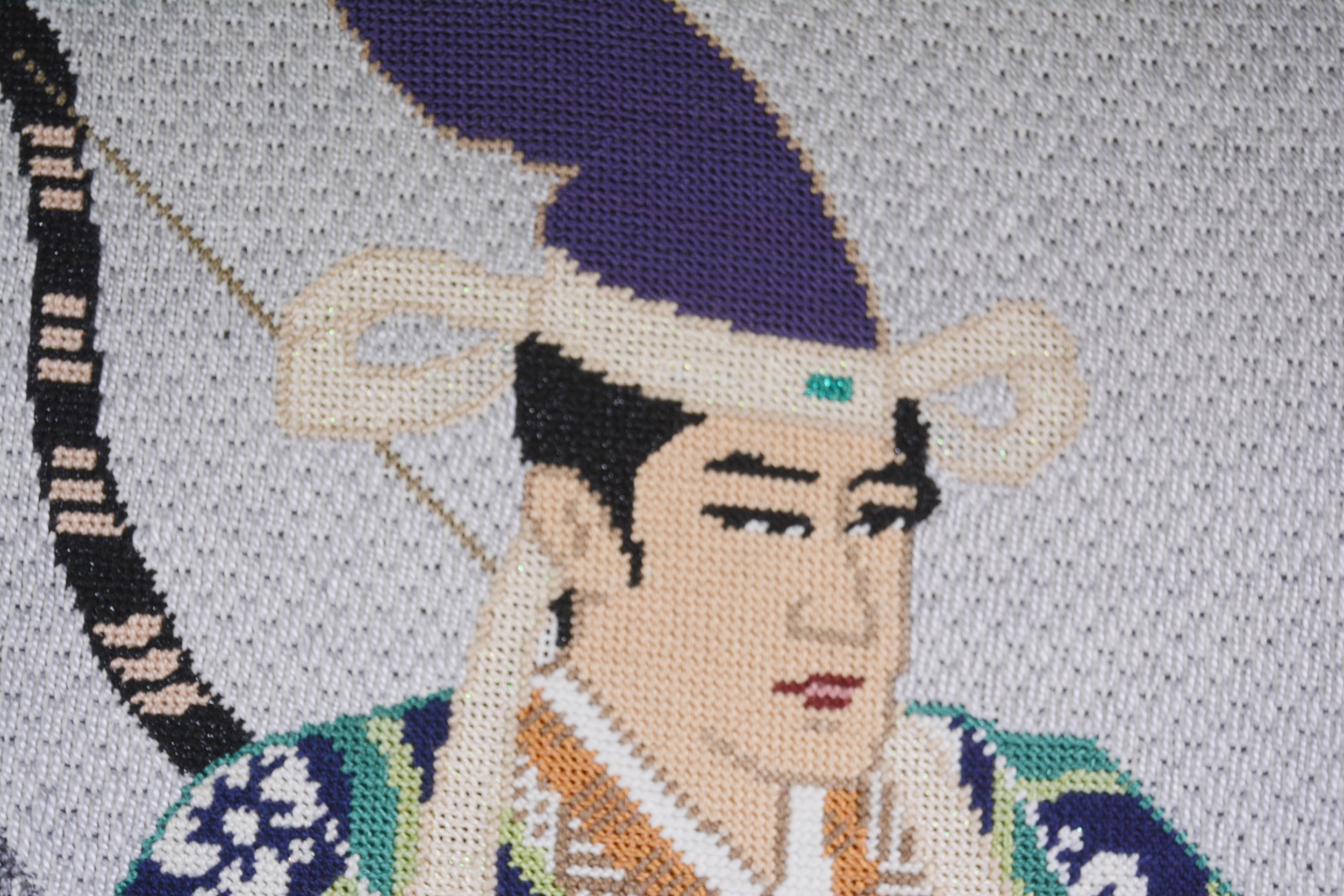 Japanese Samurai Needlepoint