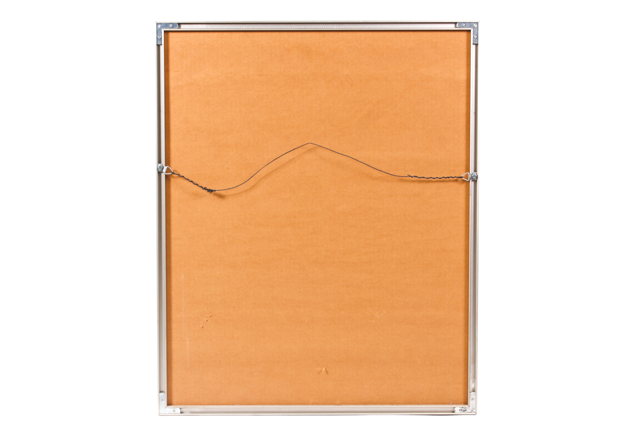 Christian Provost 1983 Watercolor on Paper of Monkey