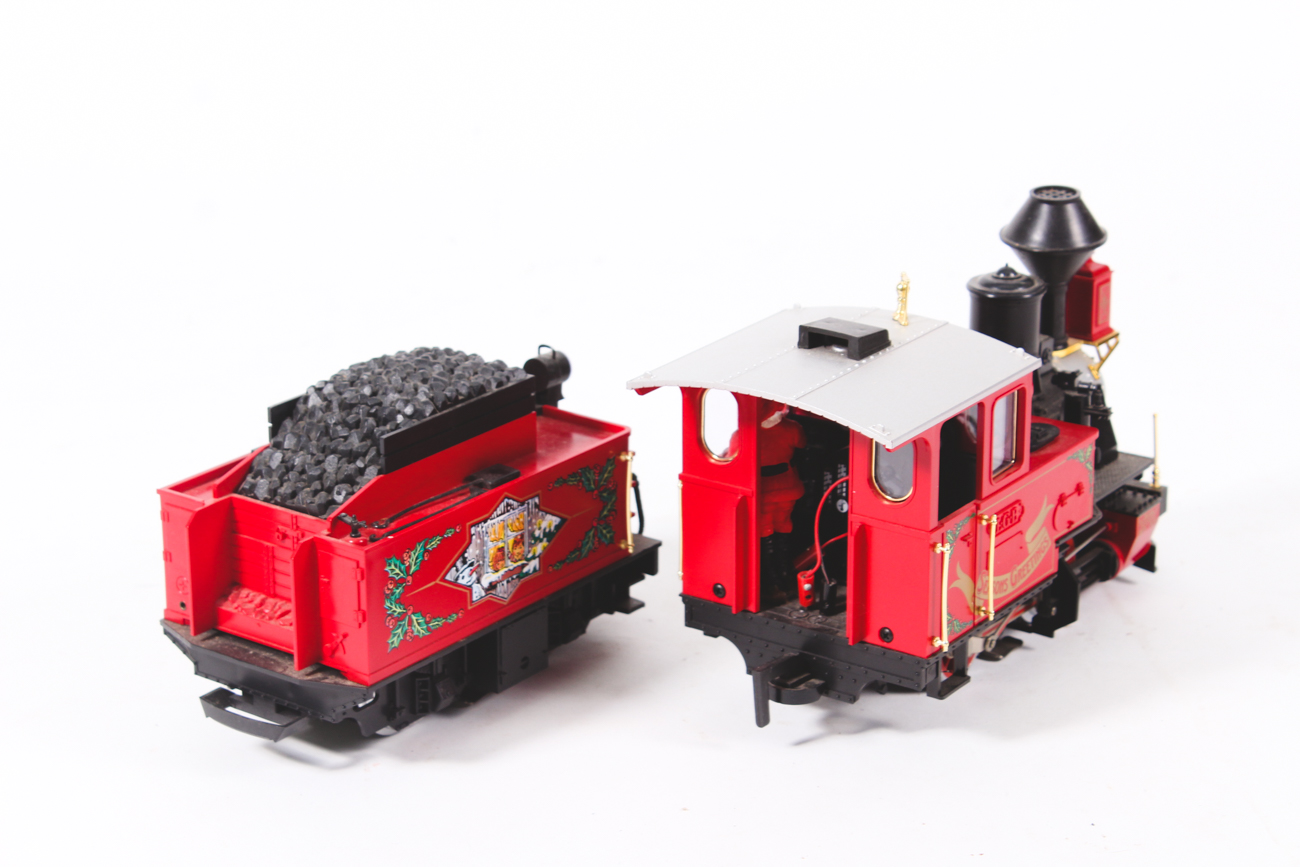 L.G.B. Season's Greeting Engine and Model Train Cars