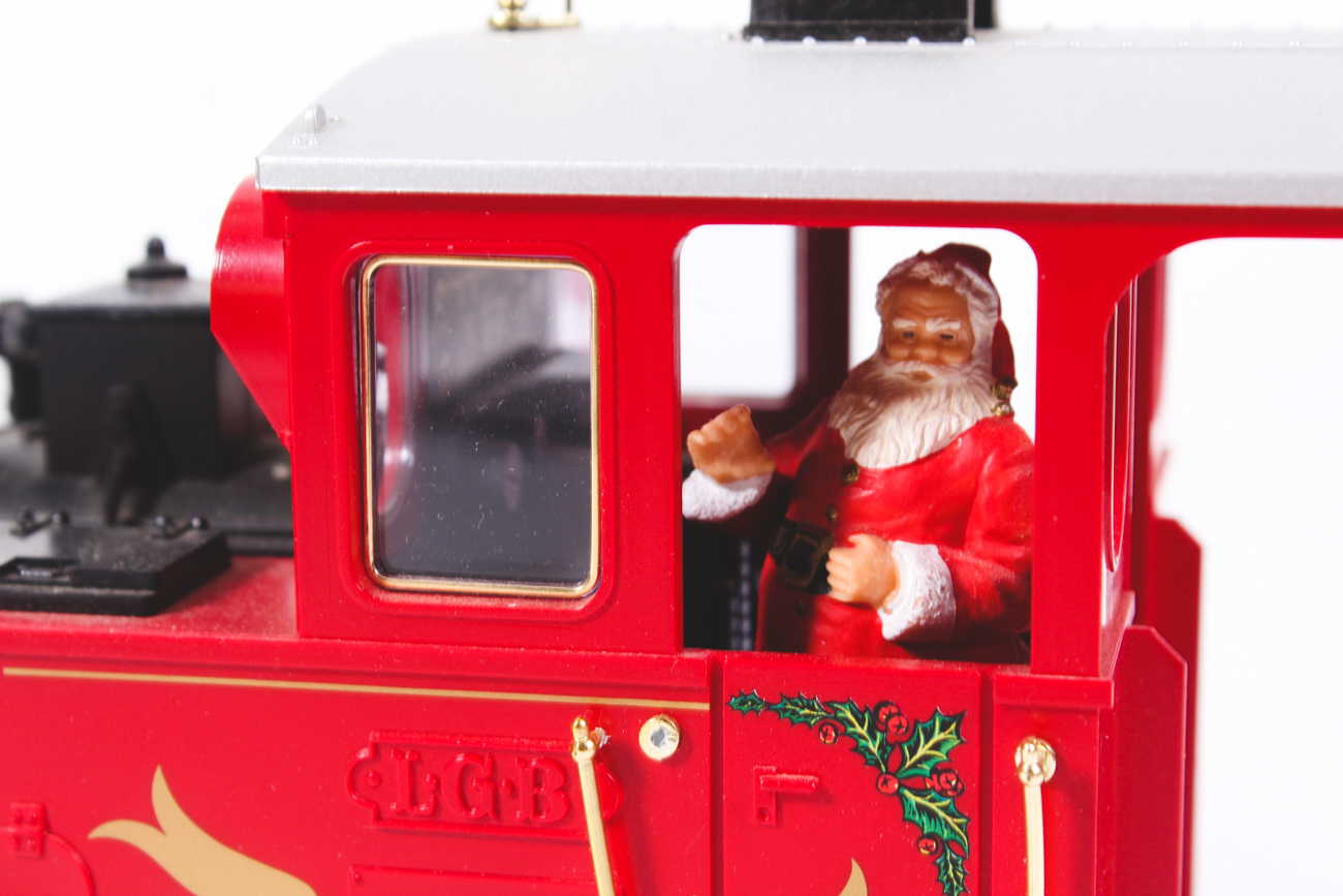 L.G.B. Season's Greeting Engine and Model Train Cars