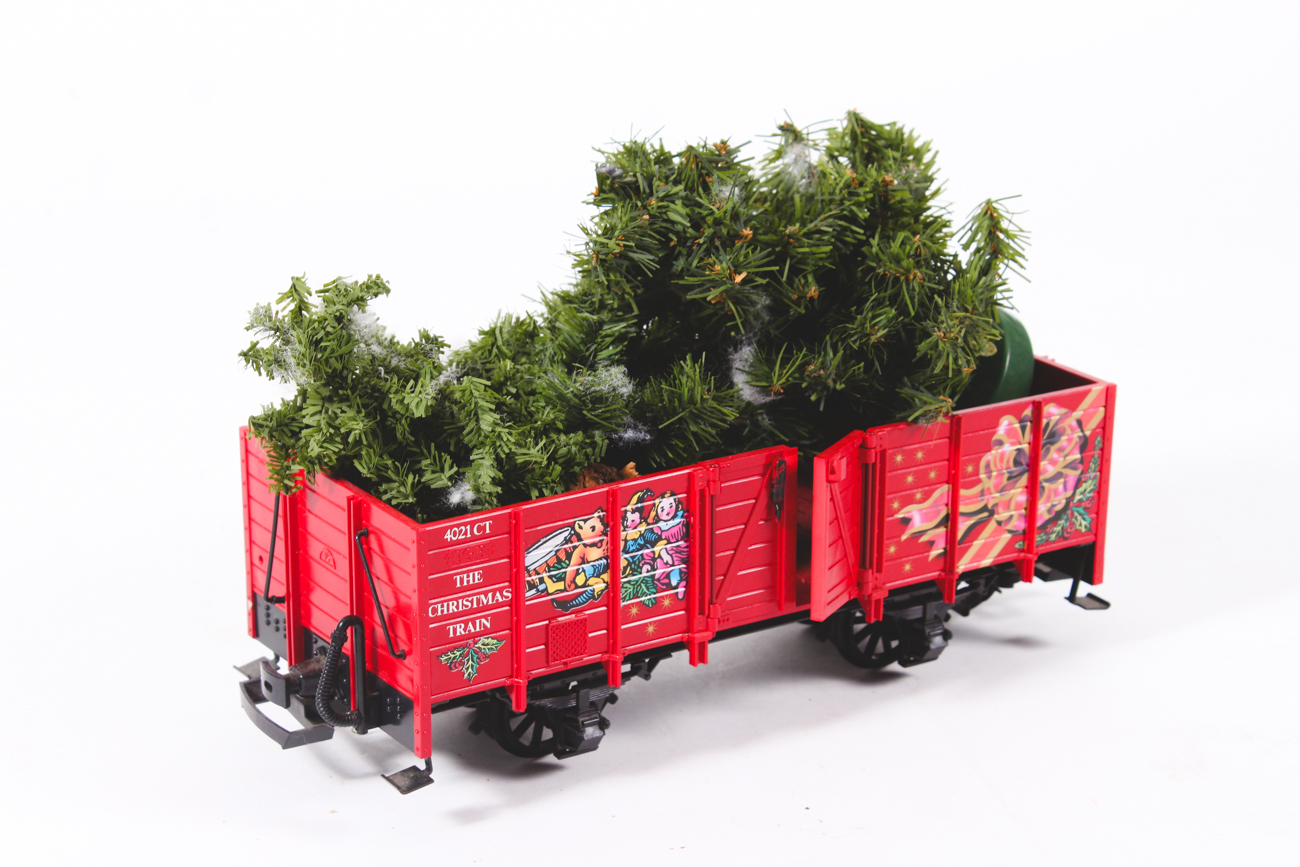 L.G.B. Season's Greeting Engine and Model Train Cars