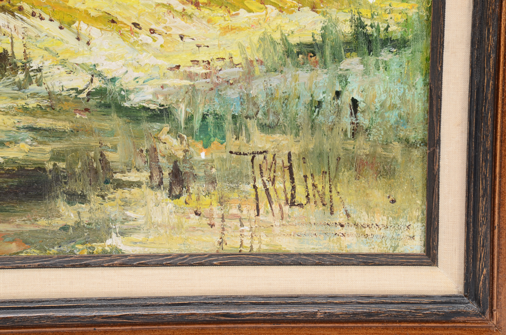 Original Oil Painting of a Rural Landscape