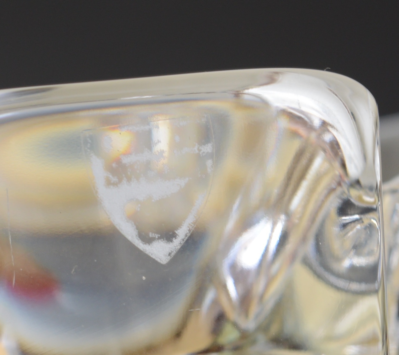 Two Orrefors Crystal Pieces