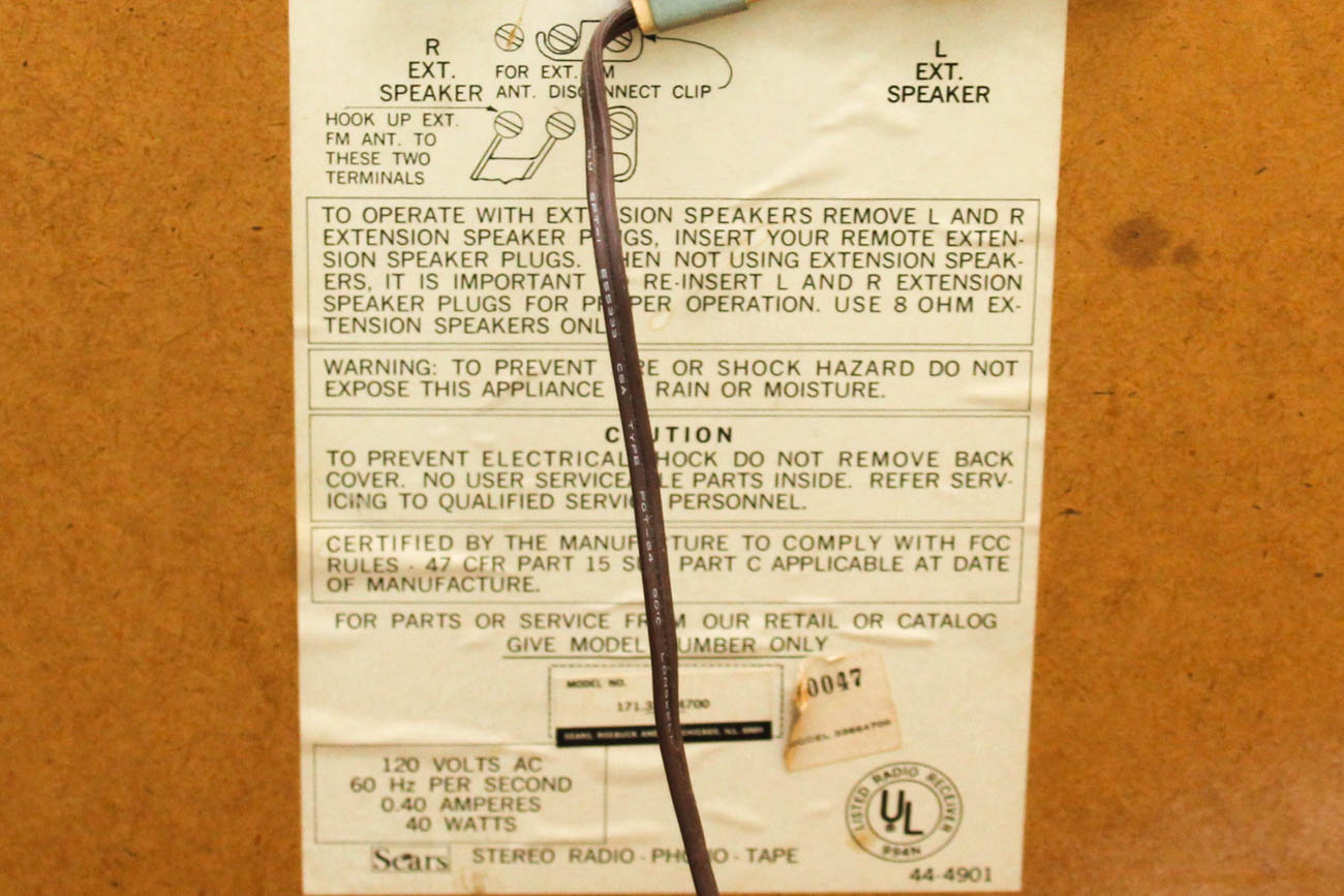 Vintage Sears Record Cabinet