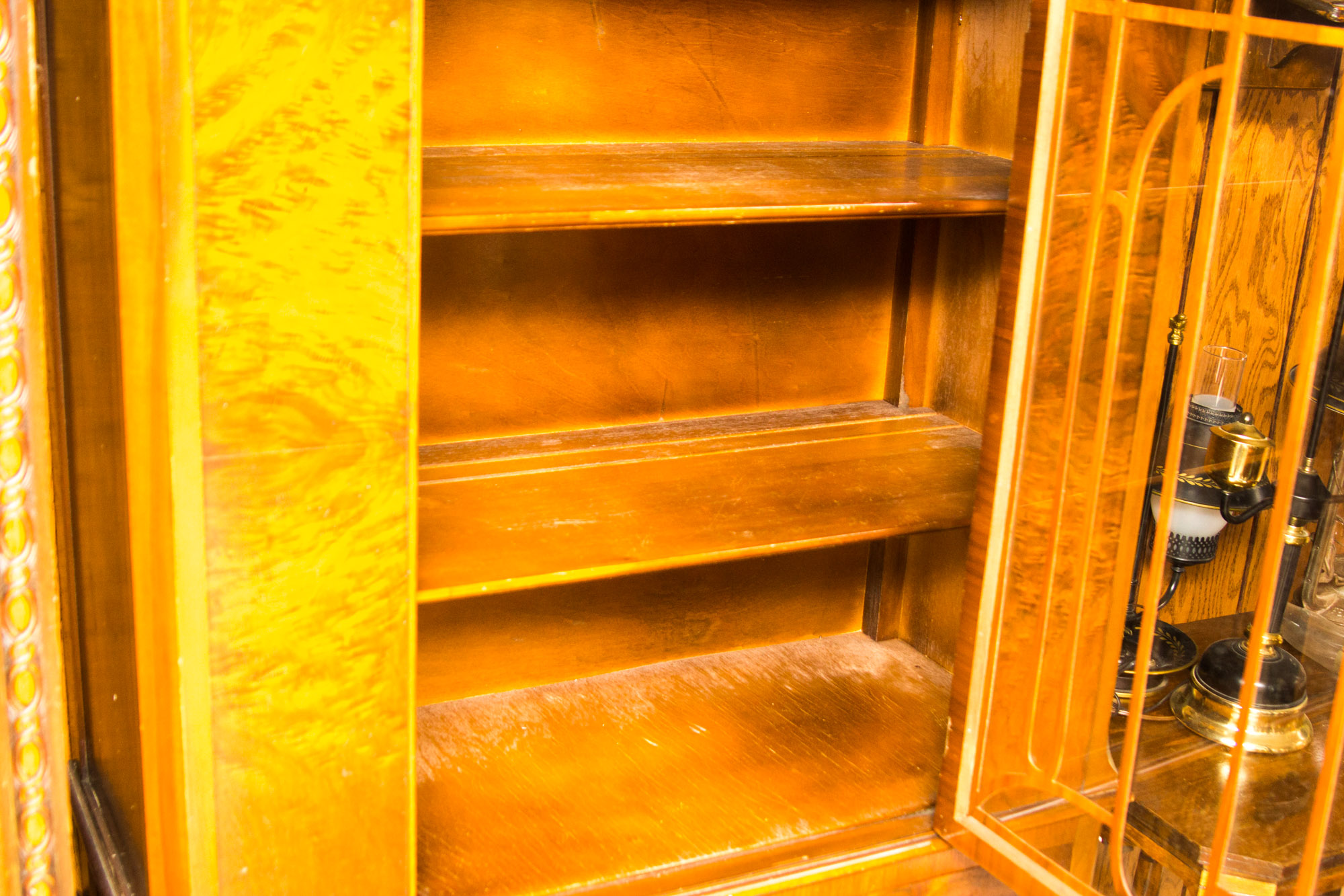 Antique Art Deco Style China Cabinet