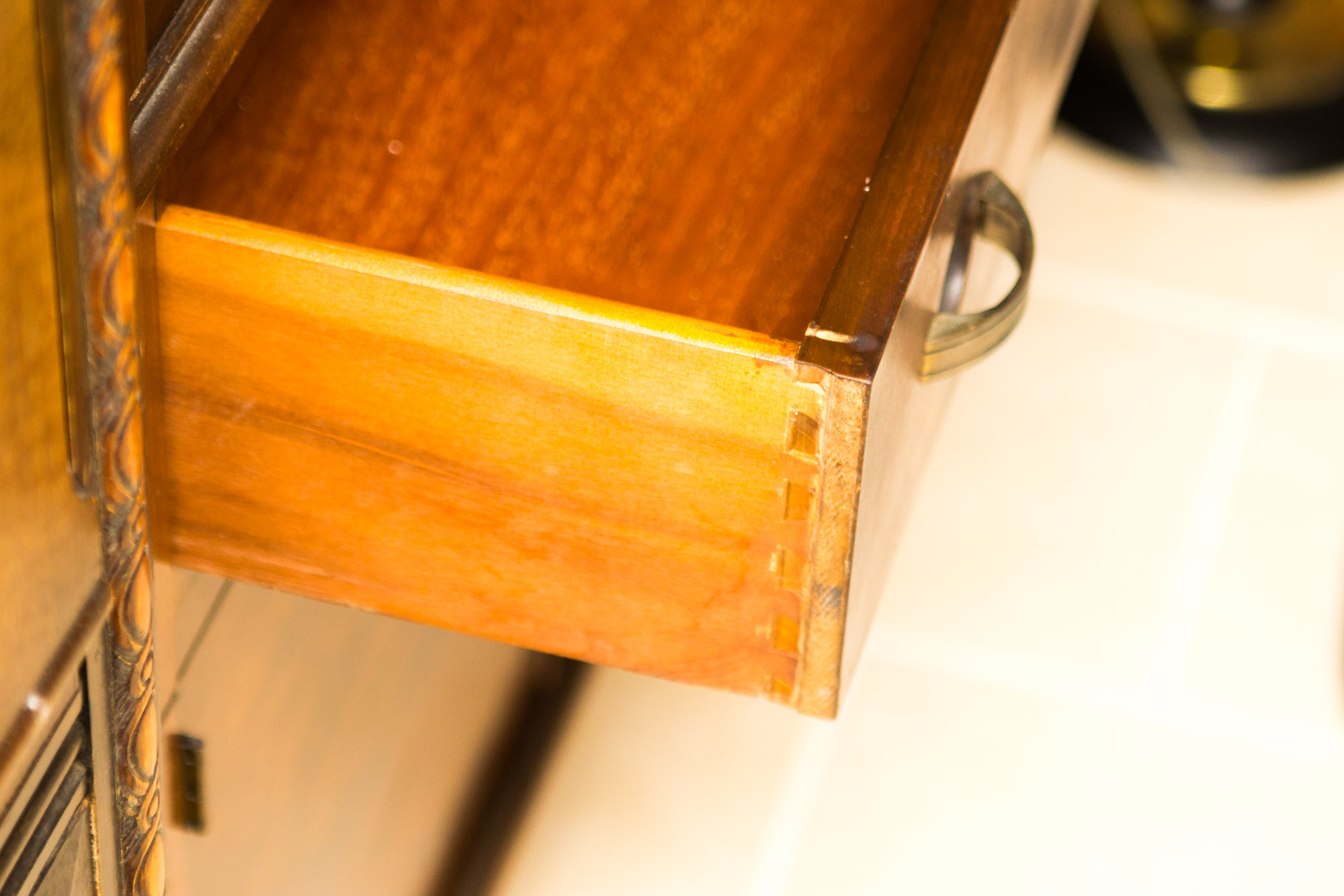 Antique Art Deco Style China Cabinet