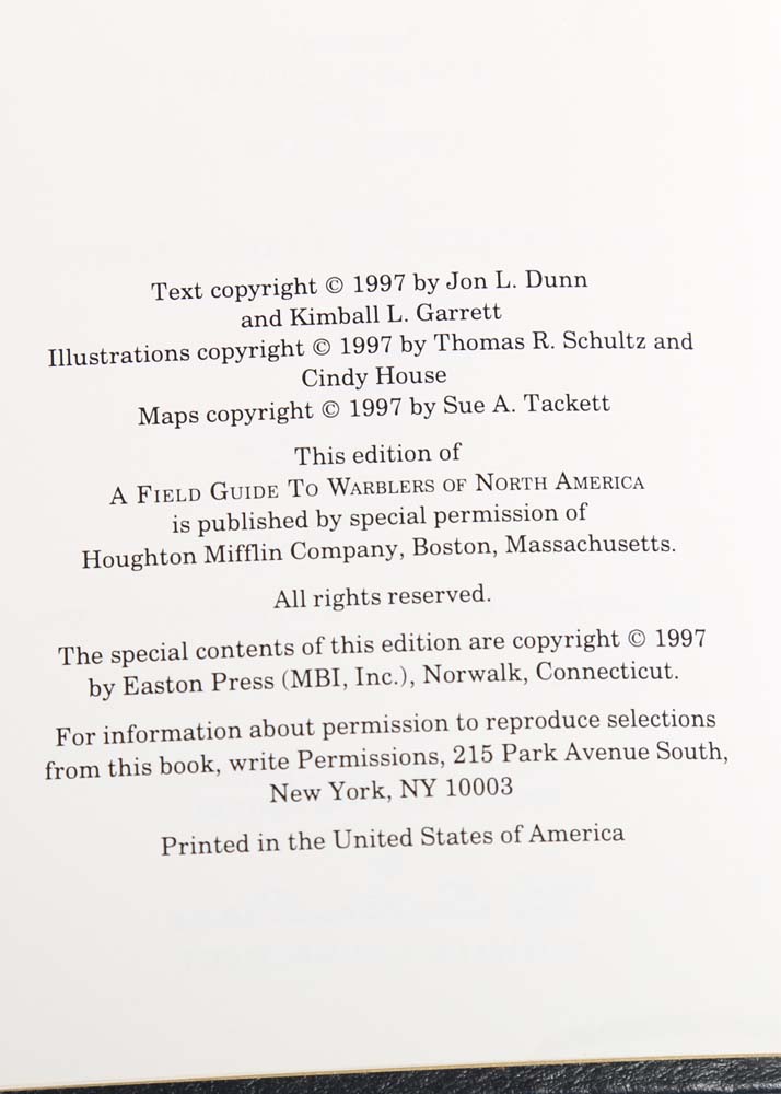Easton Press Roger Peterson Fields Guides