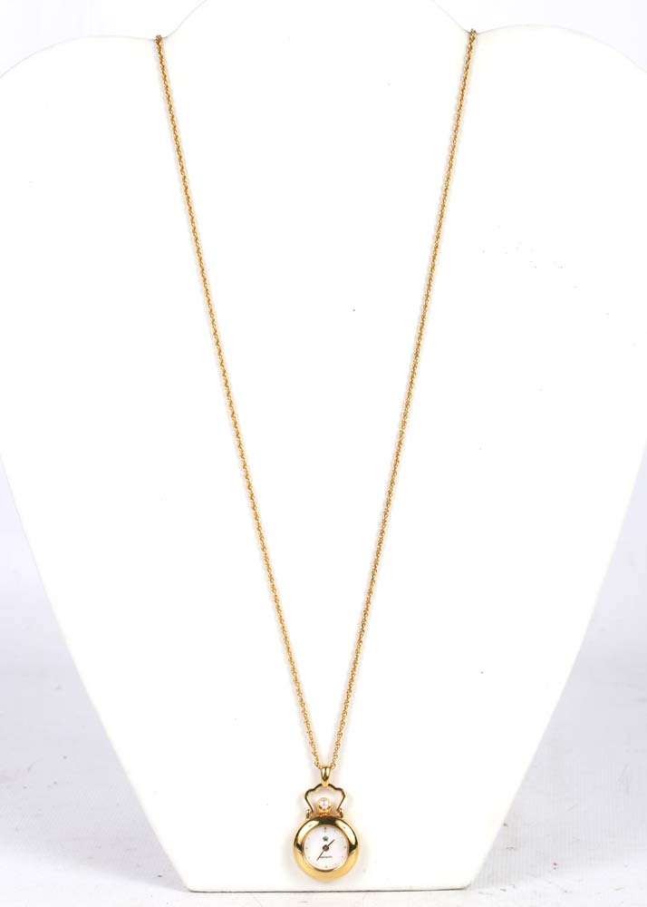 Mikimoto Mother of Pearl Pendant Watch