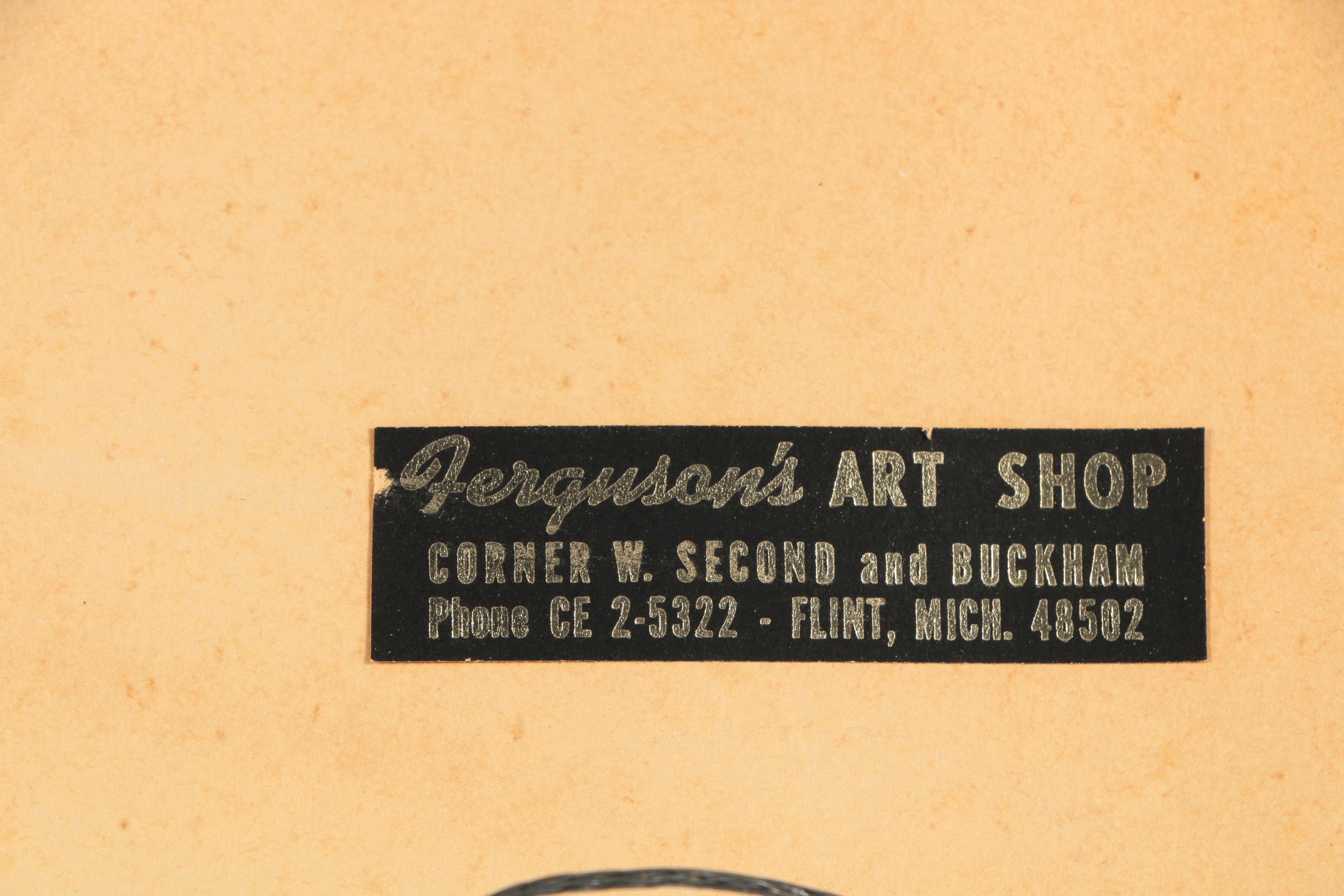 Marshall J. Rahn Oil Painting of Boat at Sea