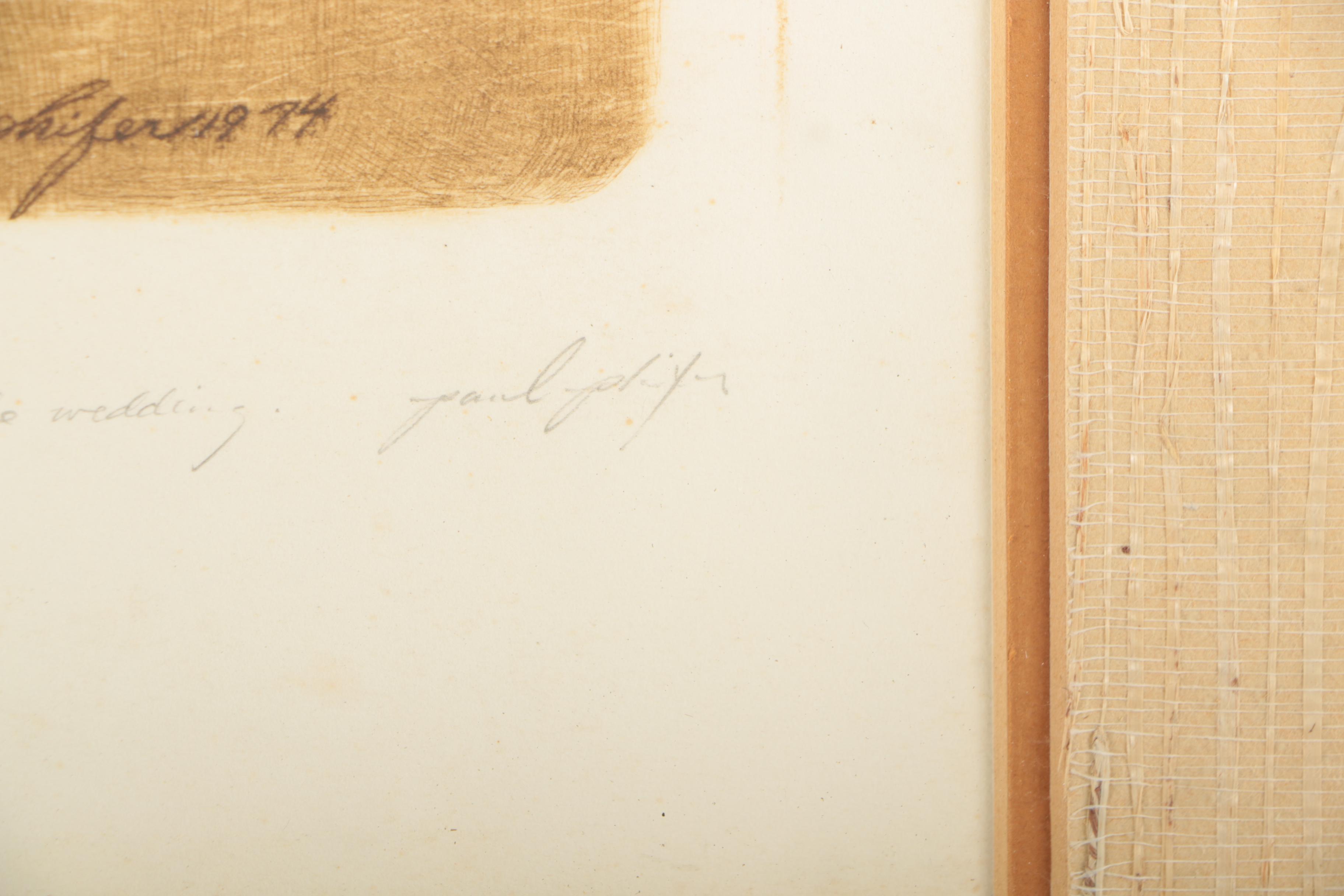 Paul Phifer Limited Edition Etching "Before the Wedding"