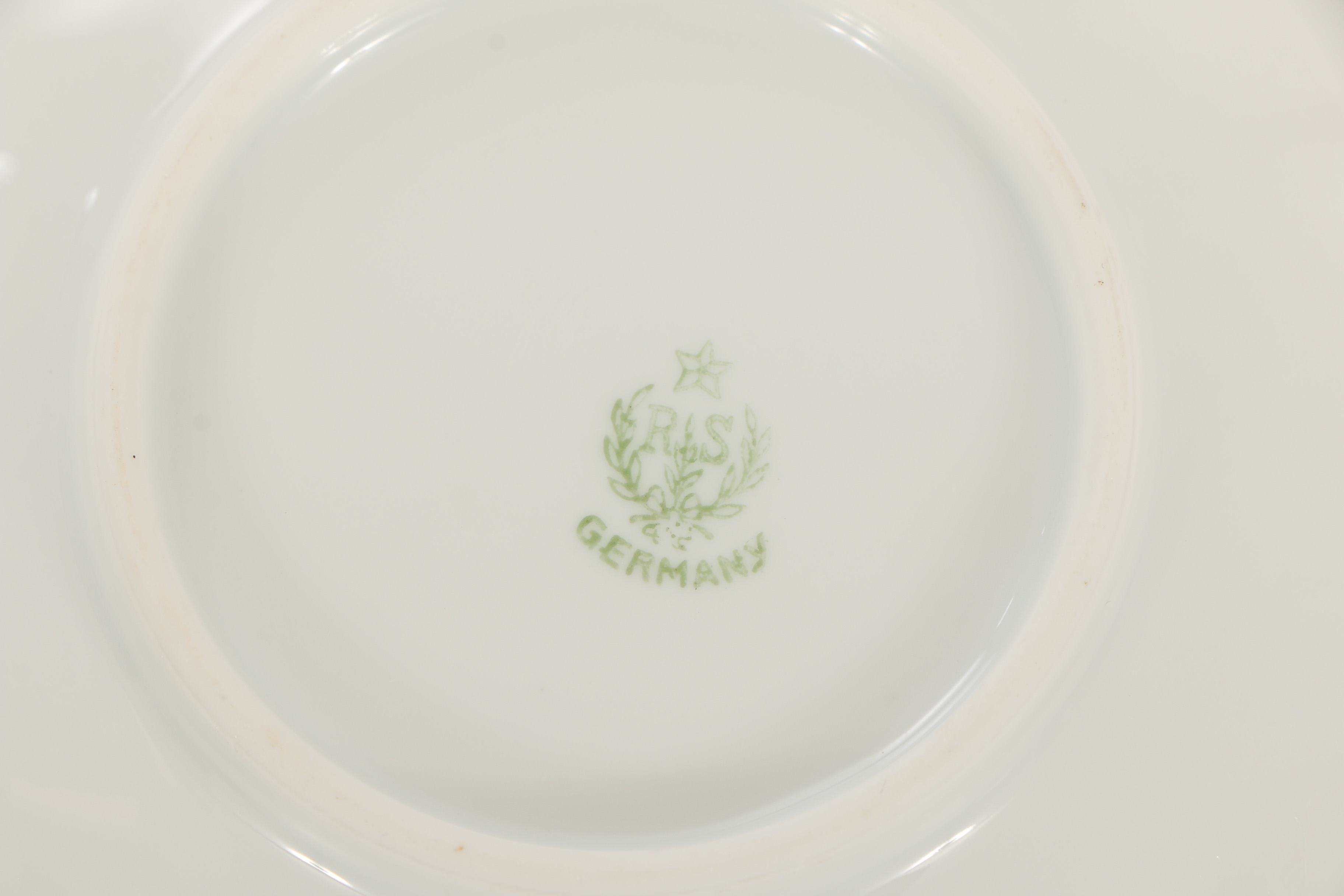 Six Antique Reinhold Schlegelmilch Porcelain Saucers