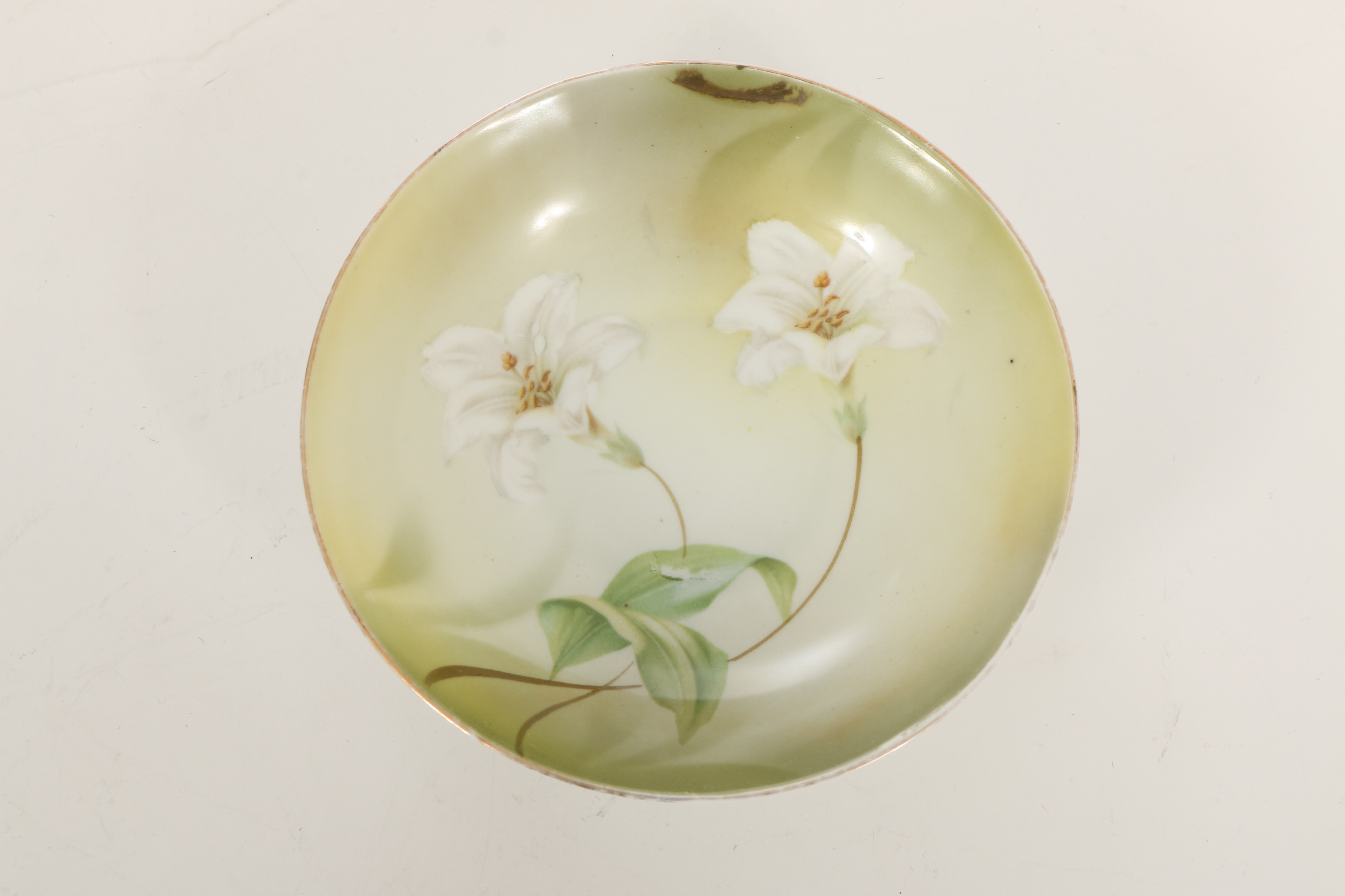 Six Antique Reinhold Schlegelmilch Porcelain Saucers