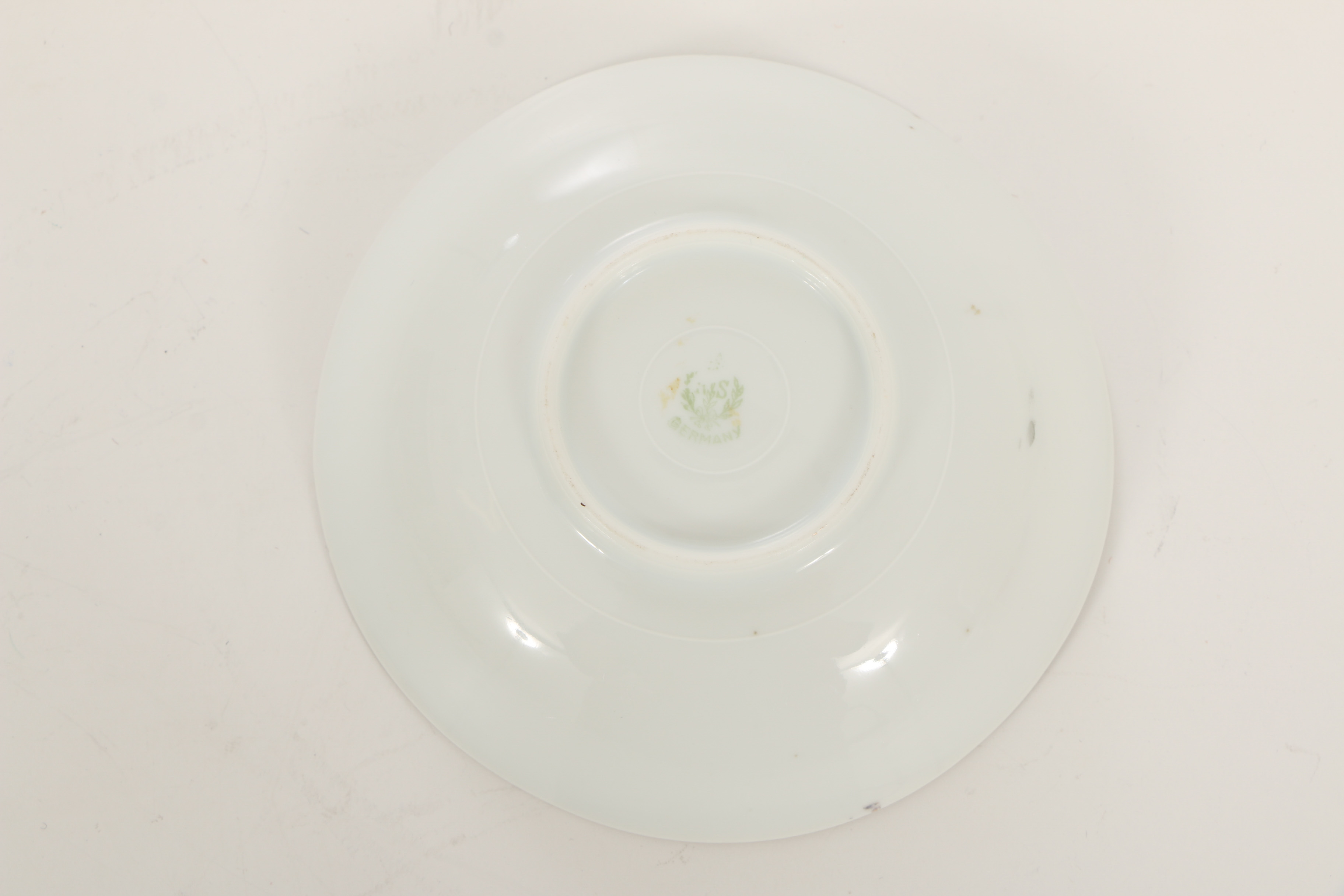 Six Antique Reinhold Schlegelmilch Porcelain Saucers