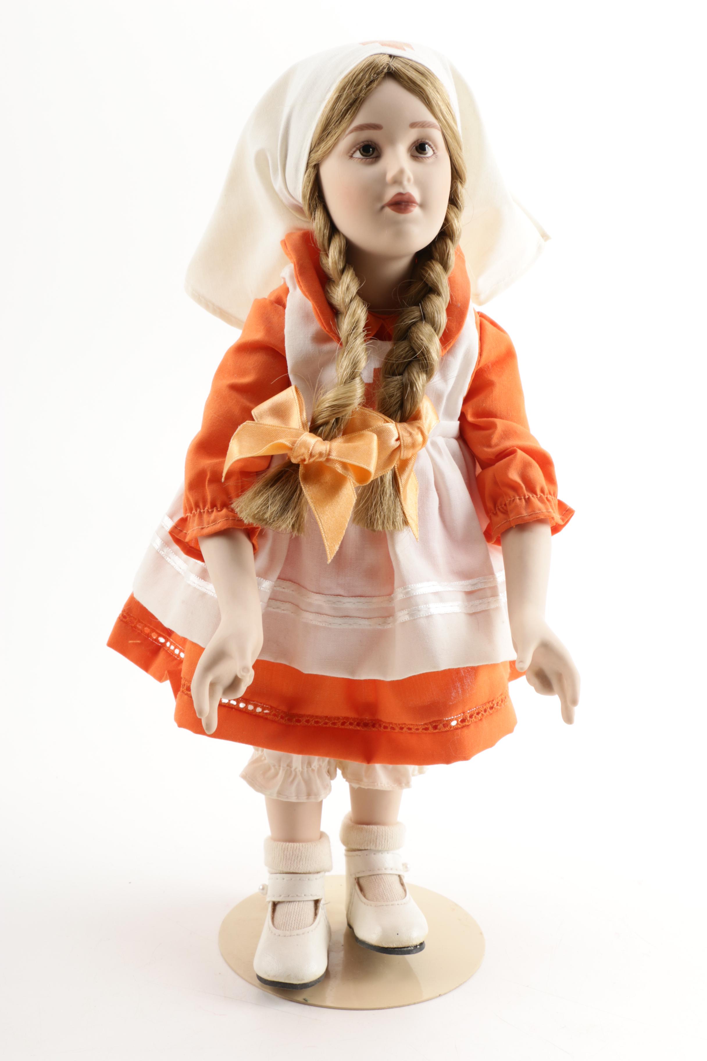 Danbury Mint "Norman Rockwell Collection" Porcelain Dolls