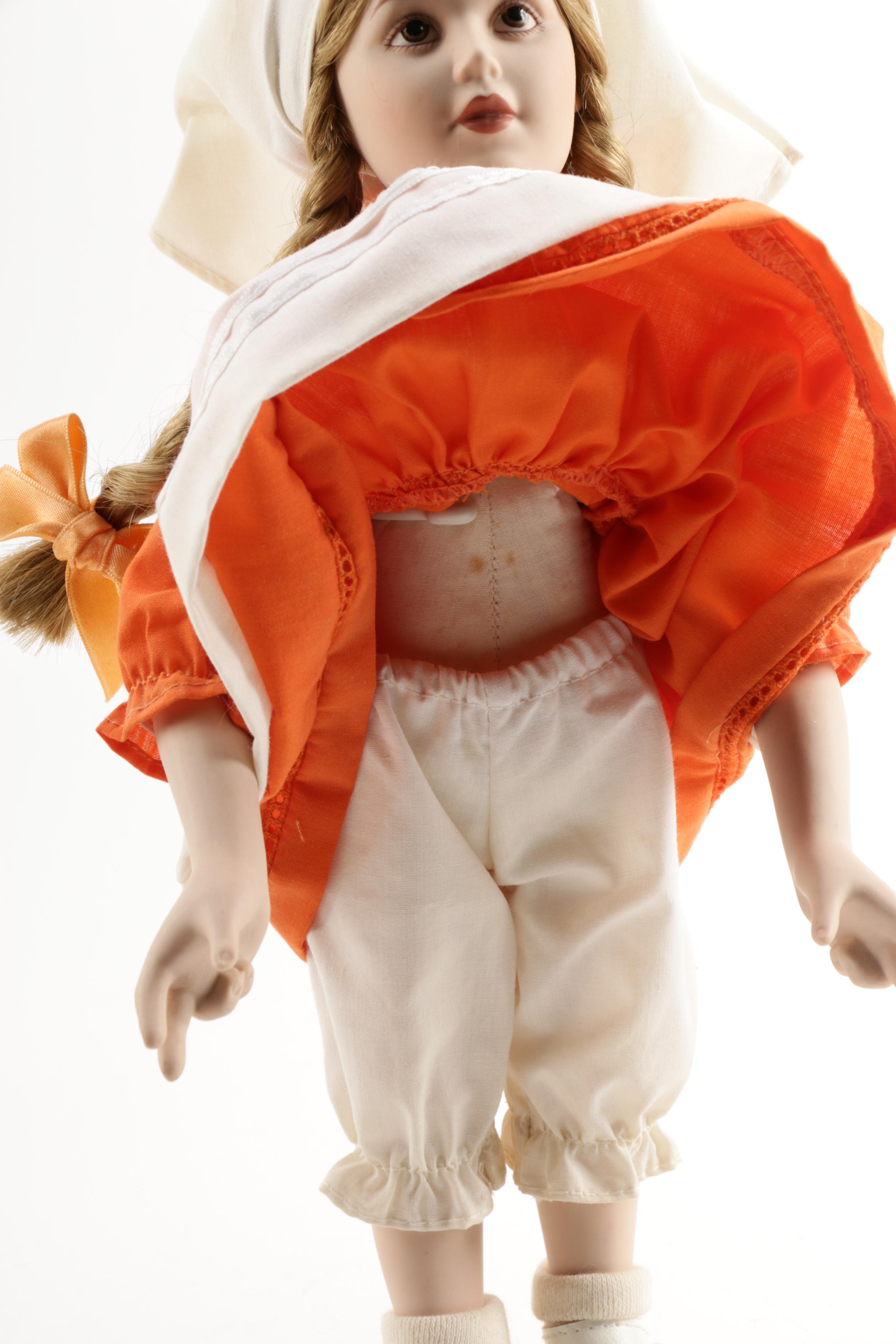 Danbury Mint "Norman Rockwell Collection" Porcelain Dolls