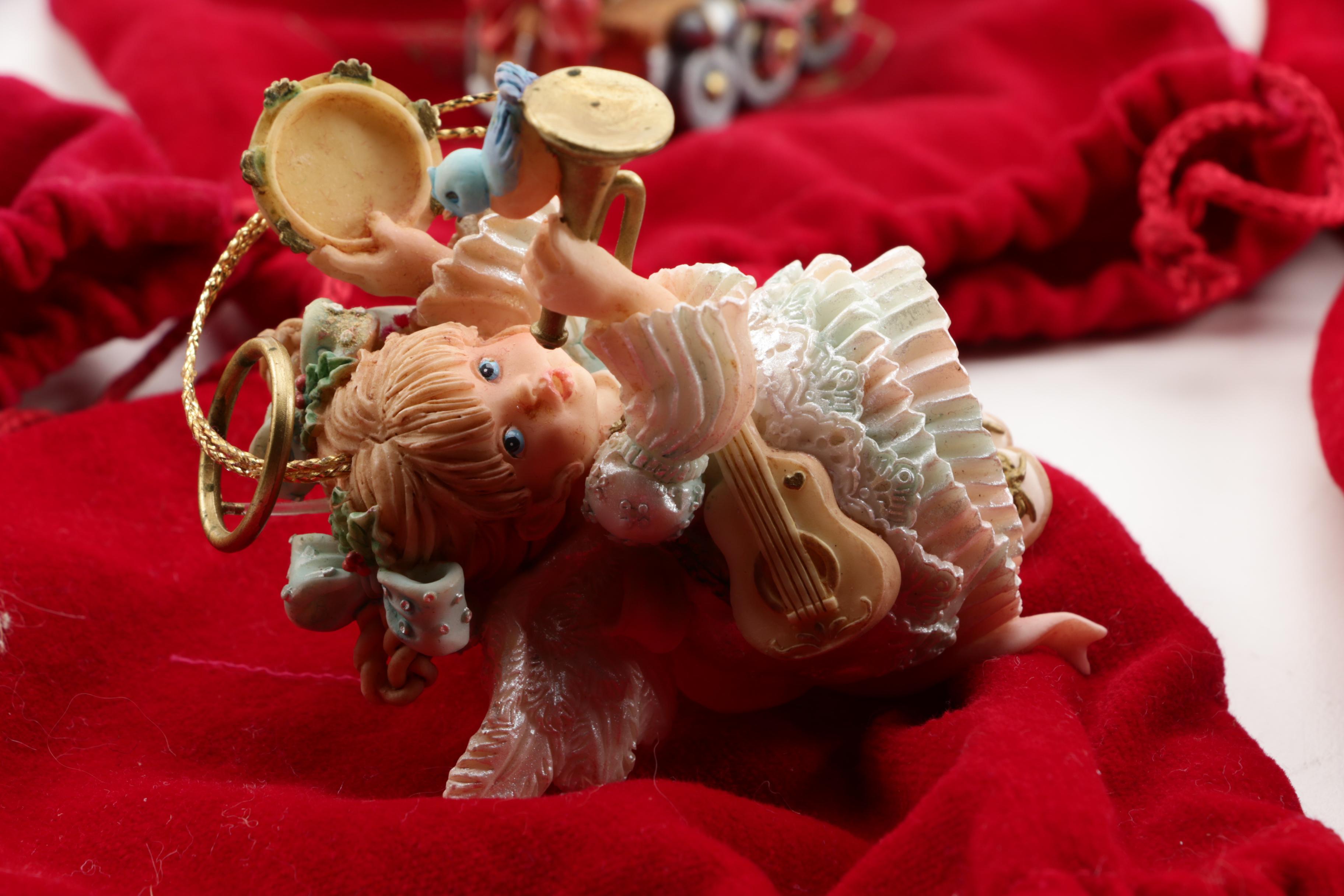 Heirloom Ornaments from Ashton-Drake Angel and Assorted Christmas Tree Ornaments