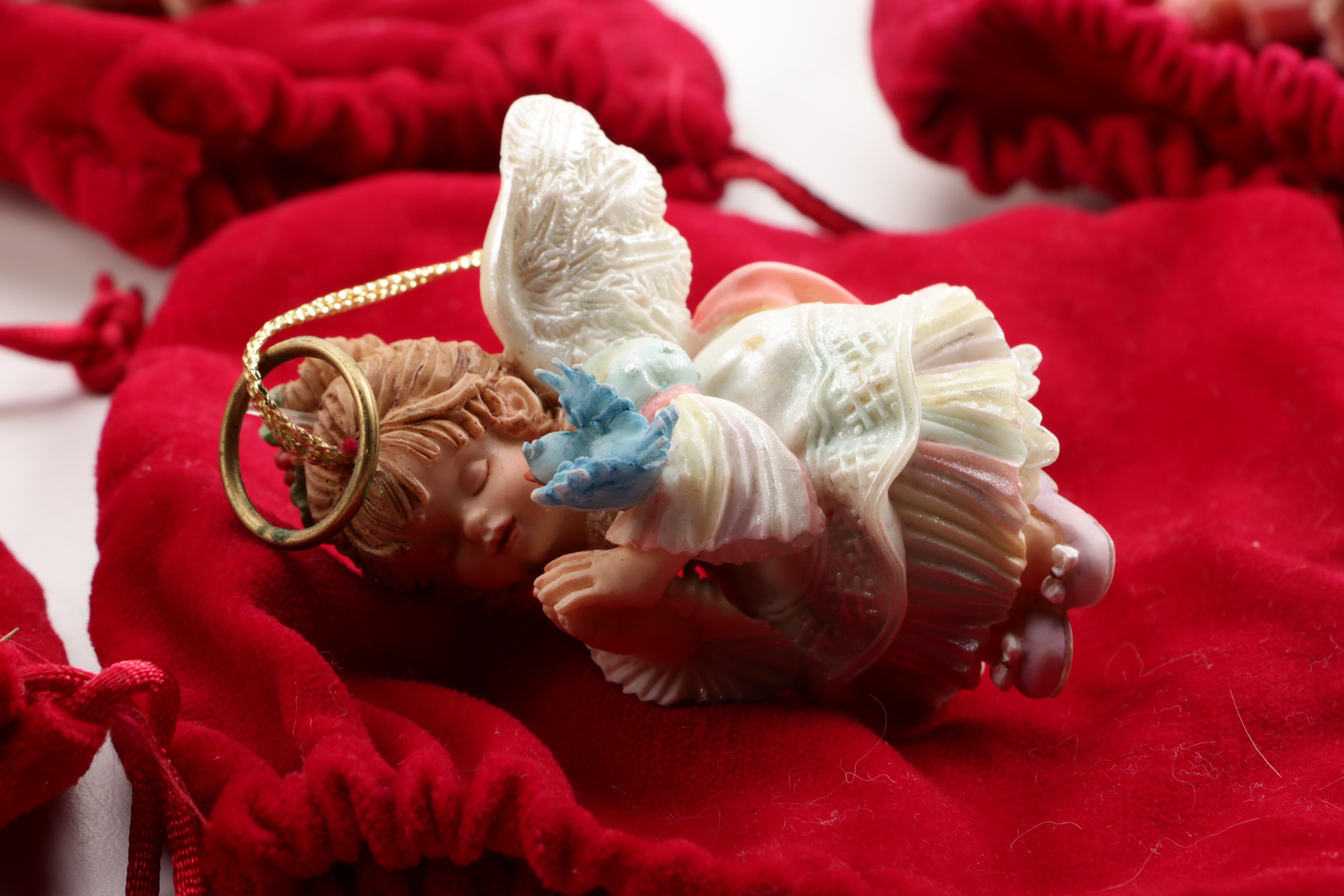 Heirloom Ornaments from Ashton-Drake Angel and Assorted Christmas Tree Ornaments