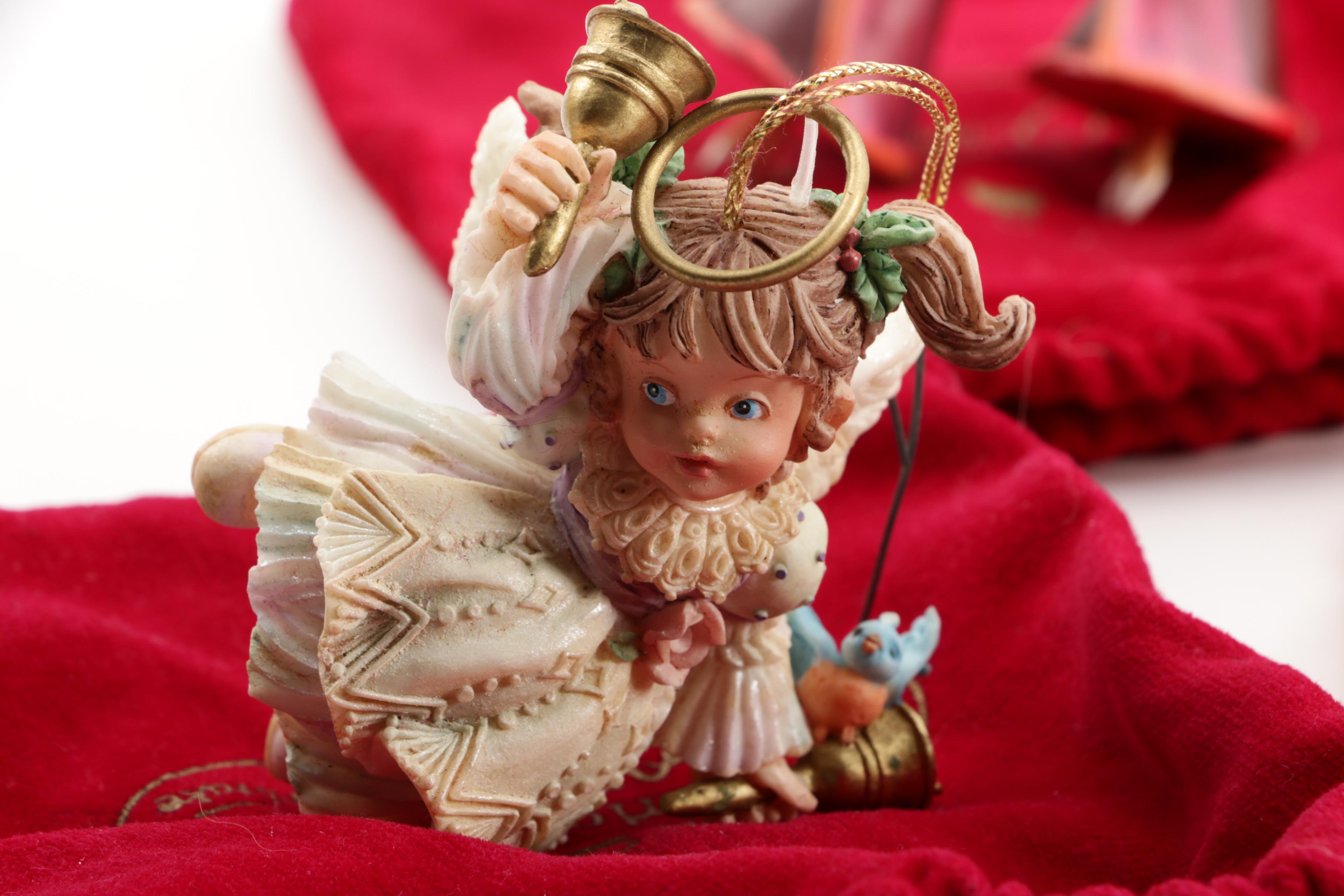 Heirloom Ornaments from Ashton-Drake Angel and Assorted Christmas Tree Ornaments