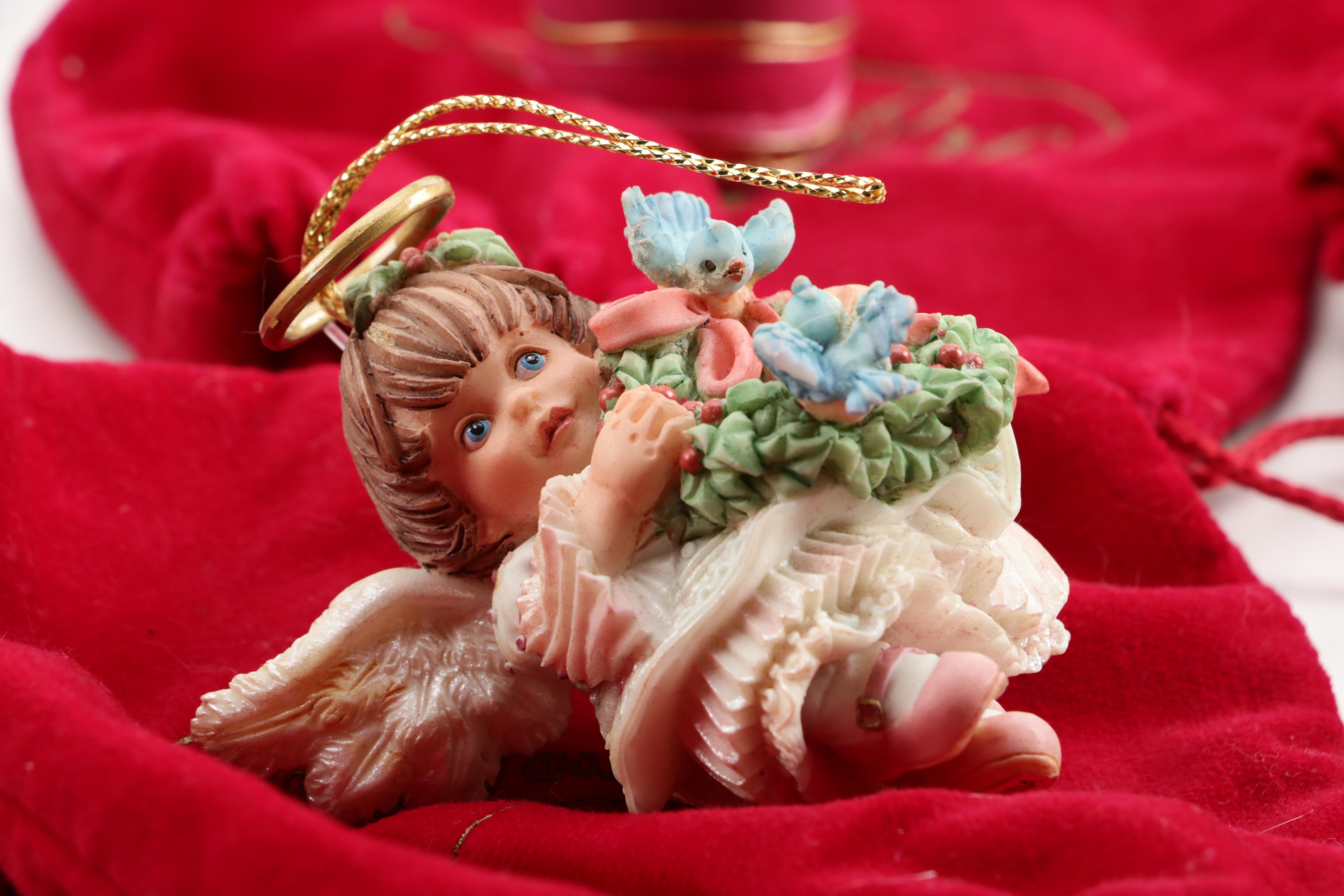Heirloom Ornaments from Ashton-Drake Angel and Assorted Christmas Tree Ornaments