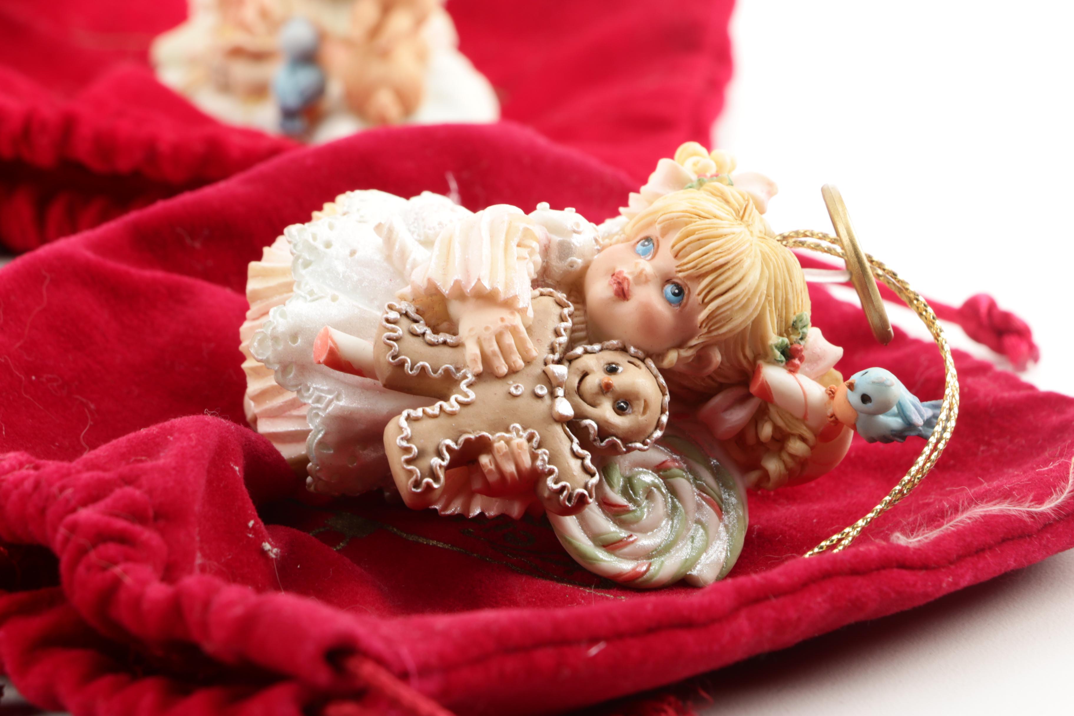 Heirloom Ornaments from Ashton-Drake Angel and Assorted Christmas Tree Ornaments