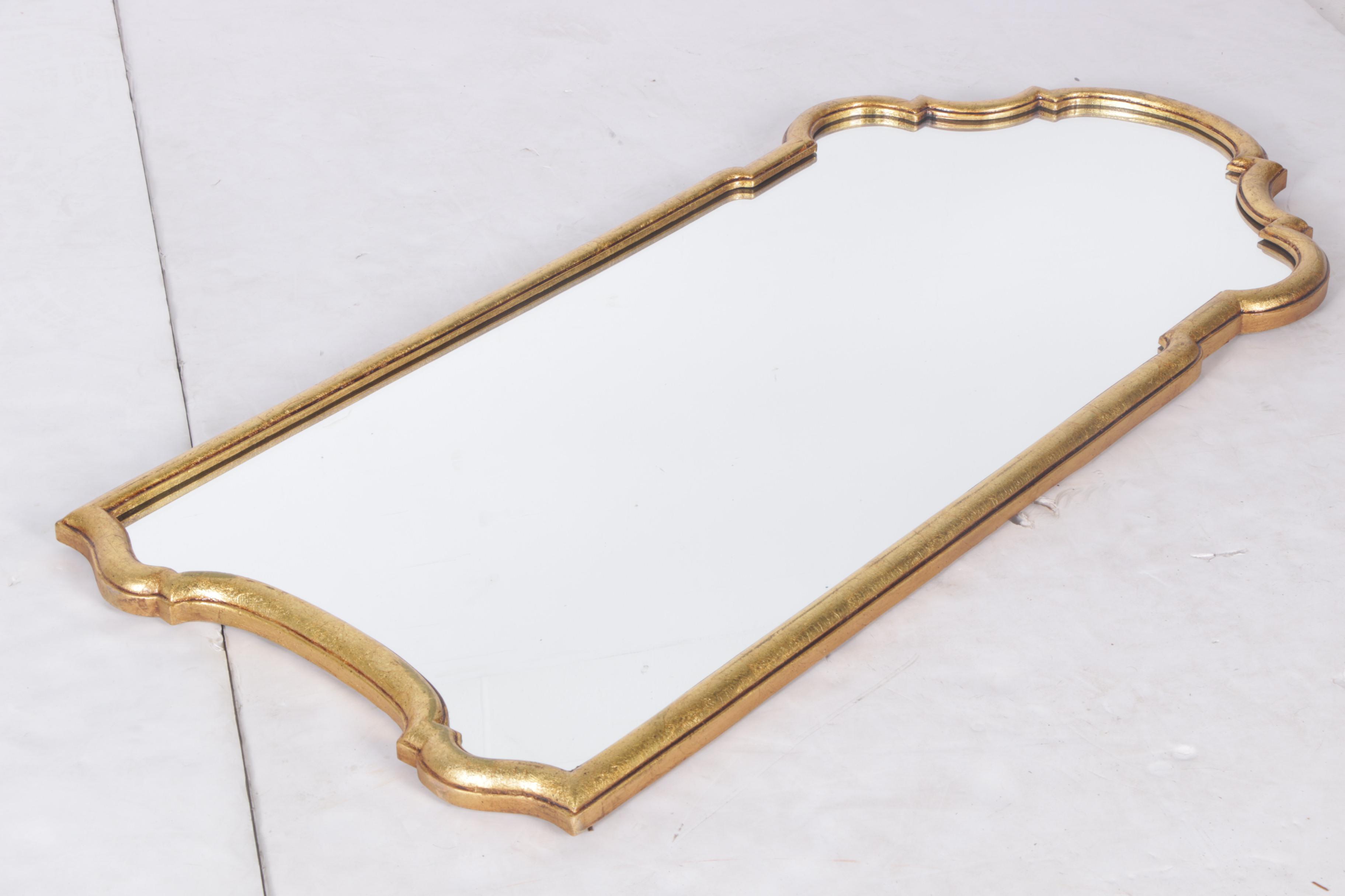 Gothic Gold Tone Framed Wall Mirror