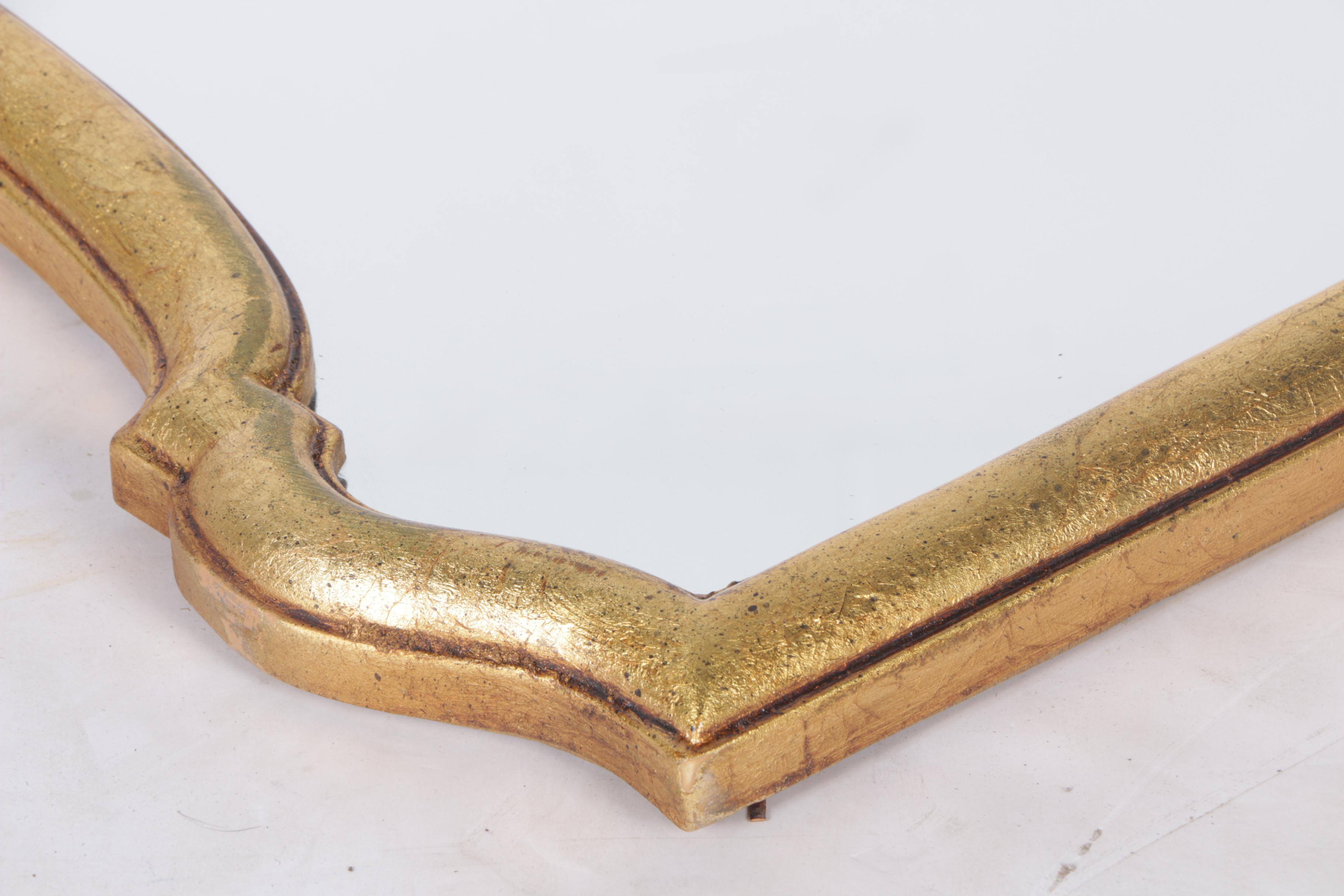 Gothic Gold Tone Framed Wall Mirror