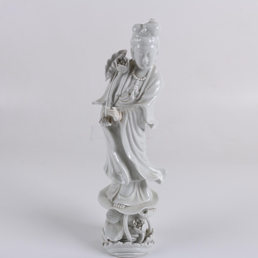 Chinese Blanc de Chine Ceramic Figurine