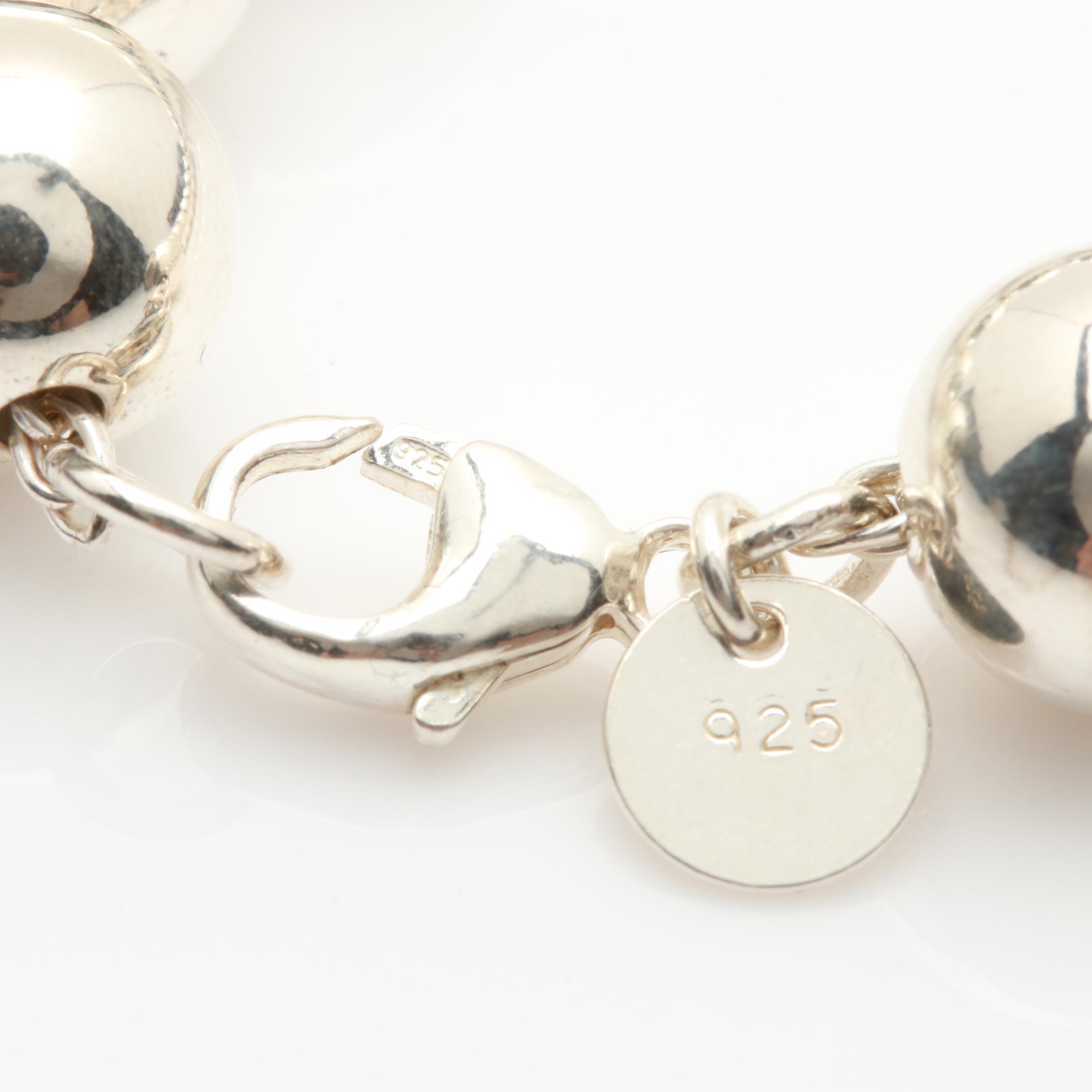 Tiffany & Co. "Hardware Collection" Sterling Silver Bead Bracelet