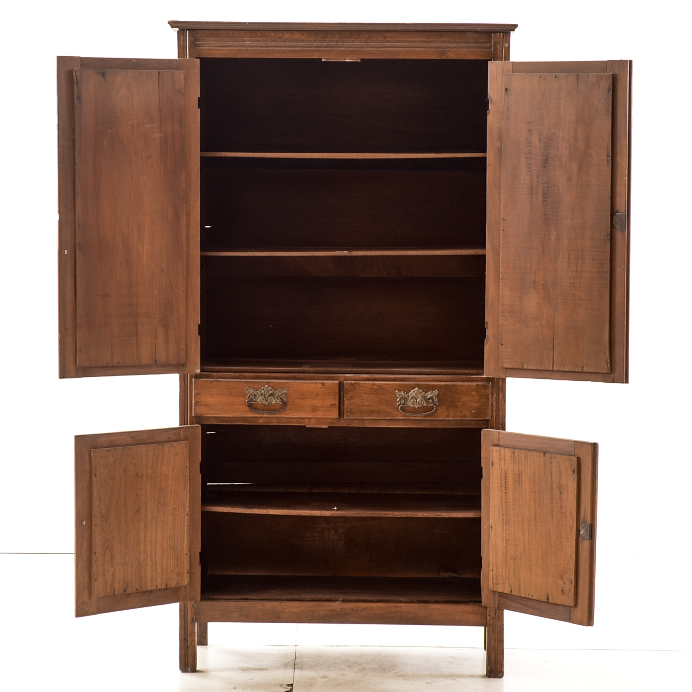 Late Victorian Pressed-Carved Cupboard