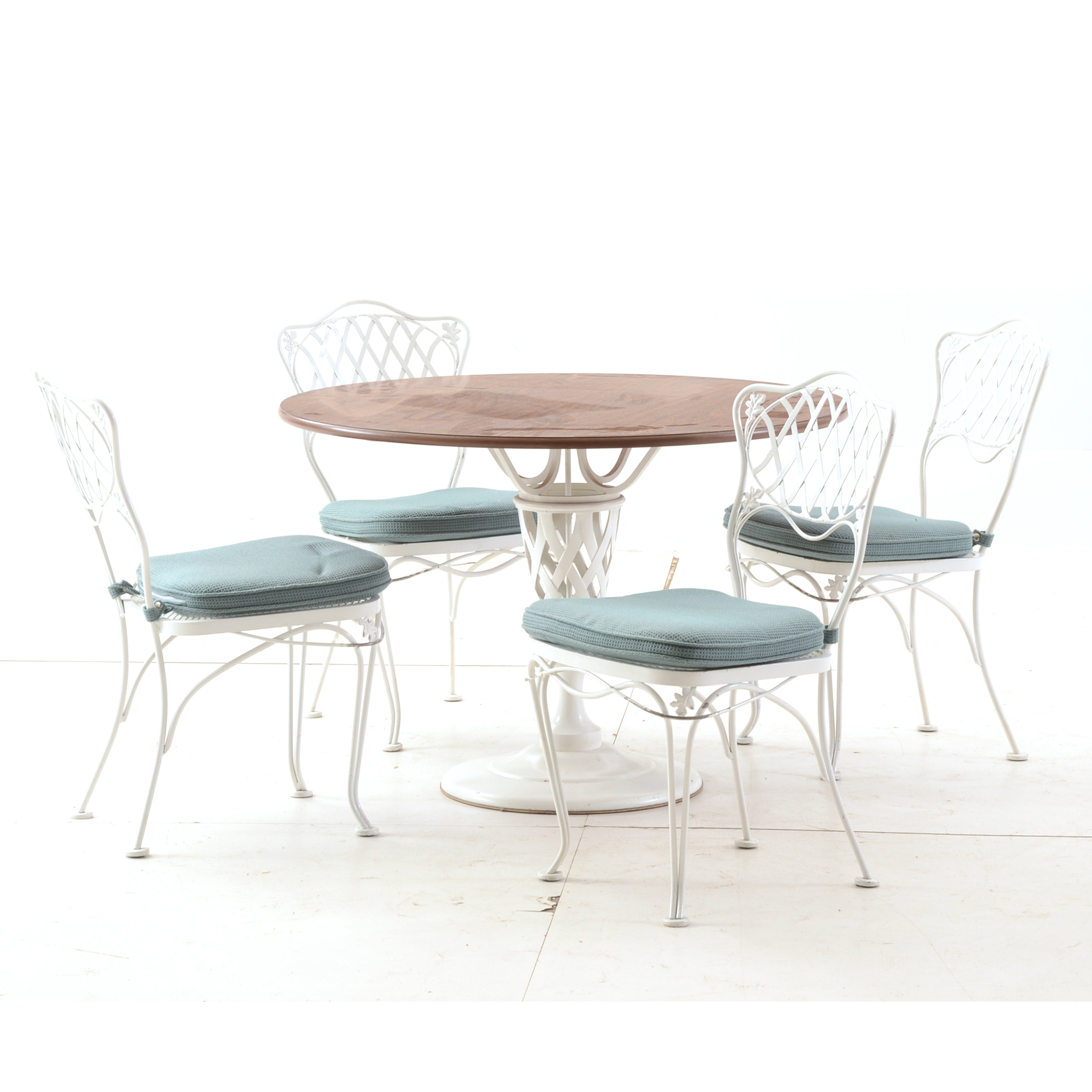 Vintage Wrought Iron Dining Set