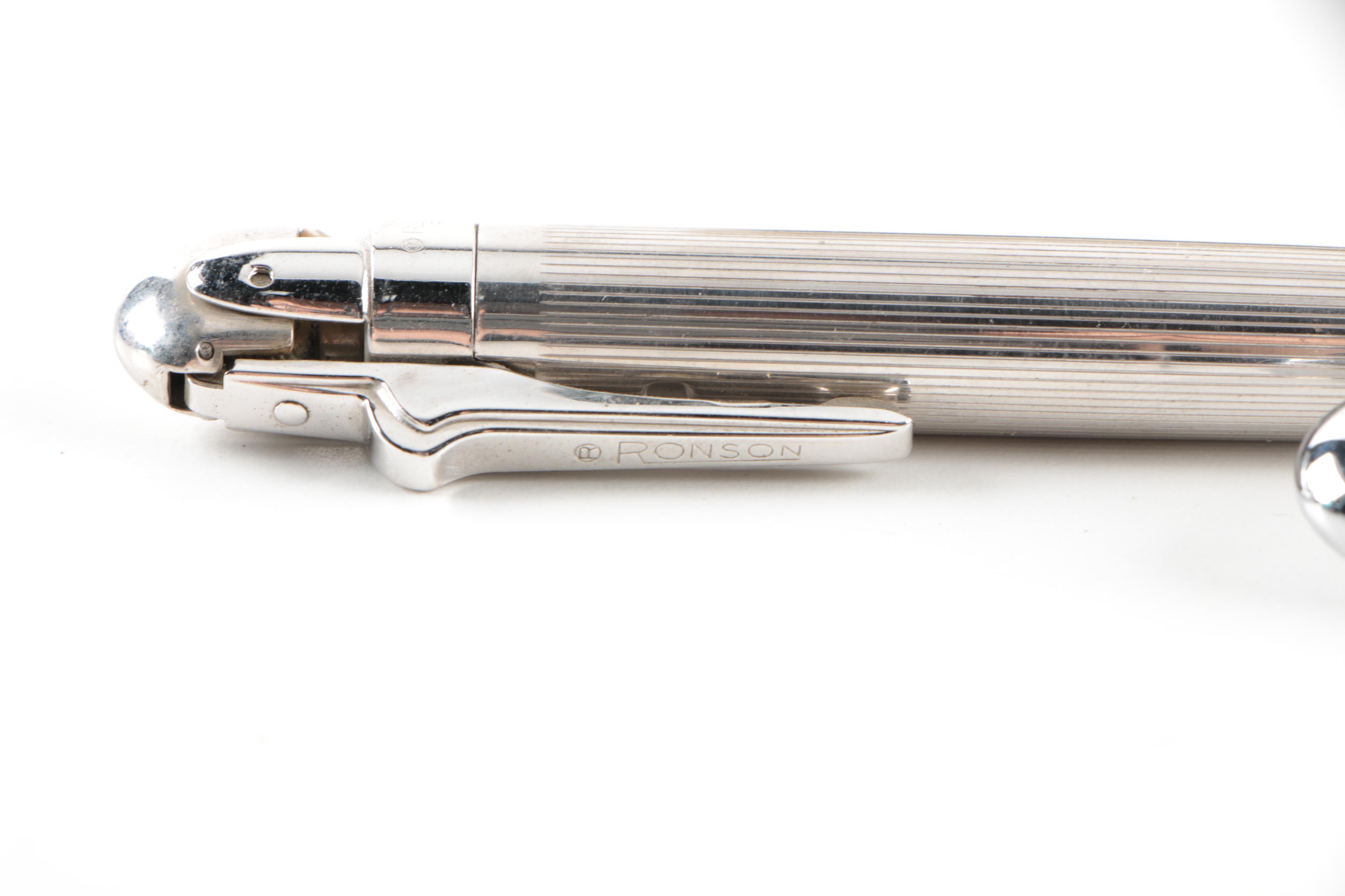 Anson and Sheaffer Pens with Ronson Pencil Lighter