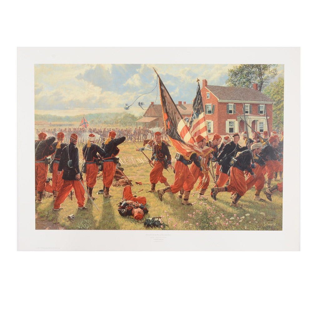 Bradley Schmehl Limited Edition Print "Collapse of the Peach Orchard Line"