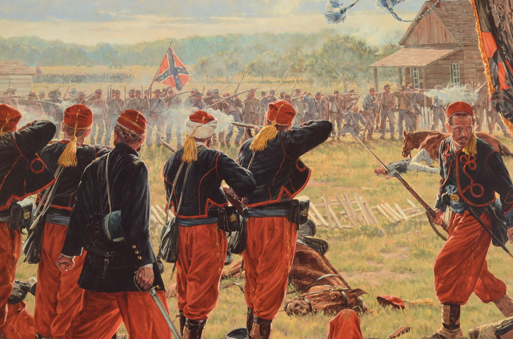 Bradley Schmehl Limited Edition Print "Collapse of the Peach Orchard Line"