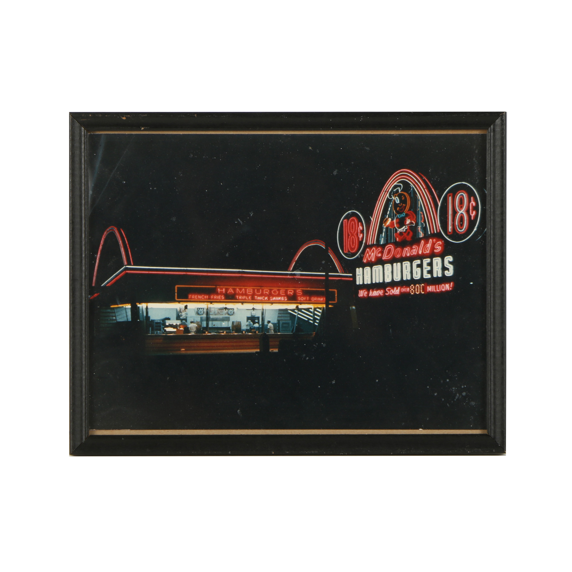Giclée Print After Circa 1960s Photograph of a McDonalds at Night