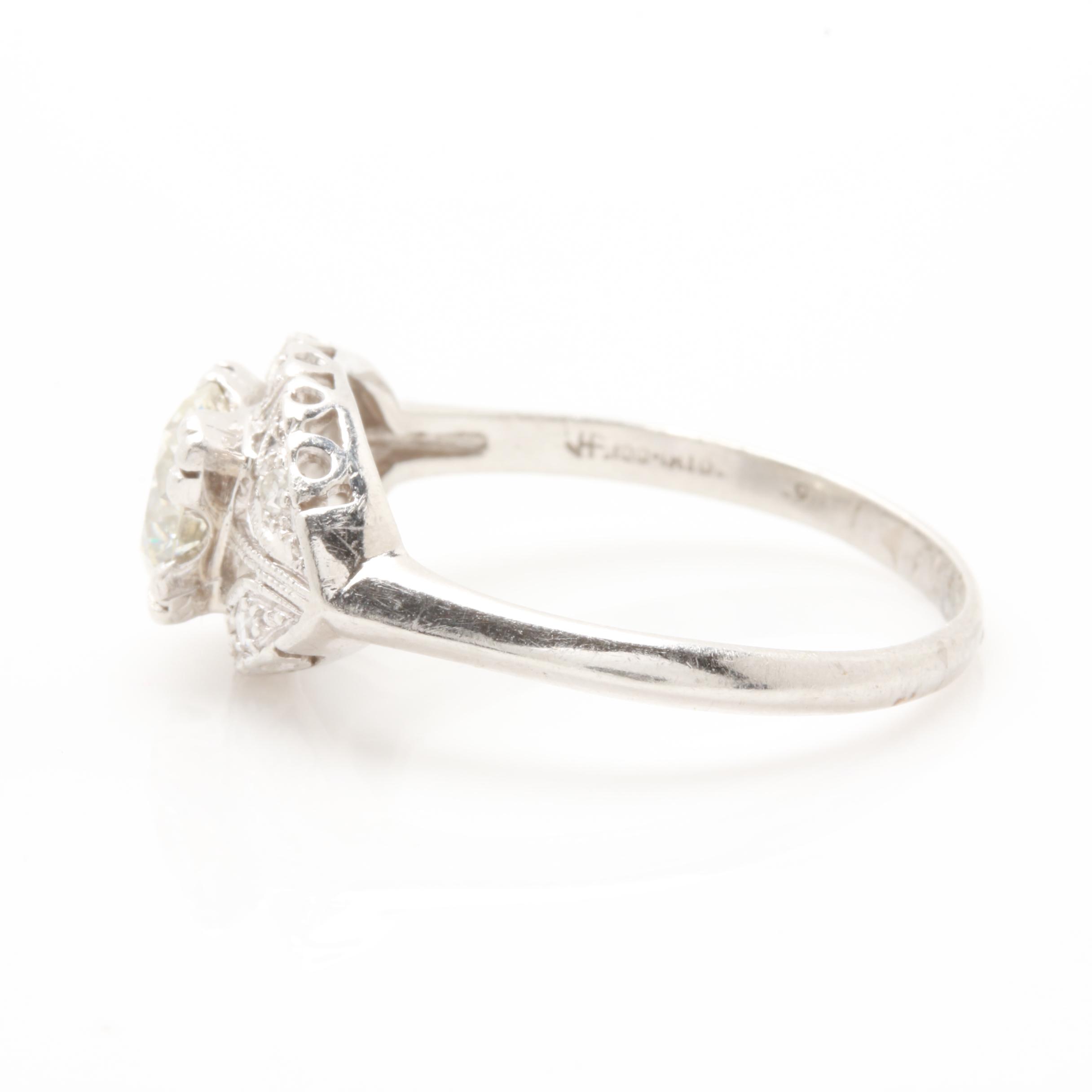 Platinum 1.24 CTW Diamond Ring