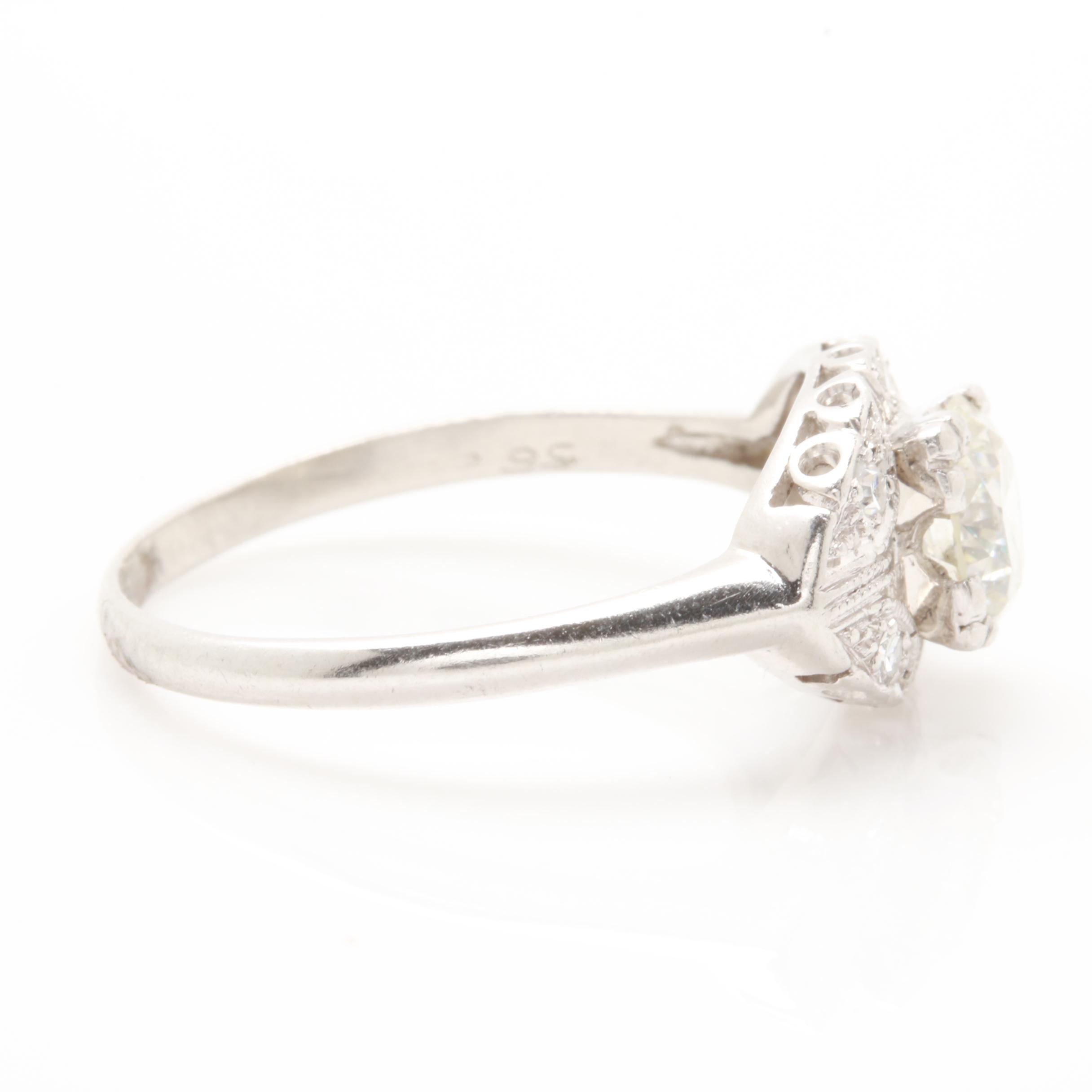 Platinum 1.24 CTW Diamond Ring