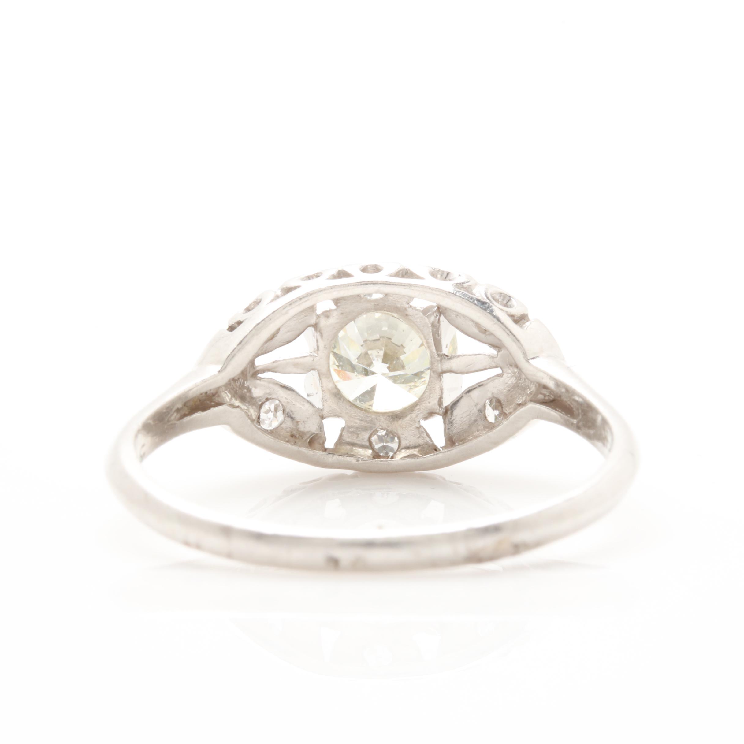 Platinum 1.24 CTW Diamond Ring