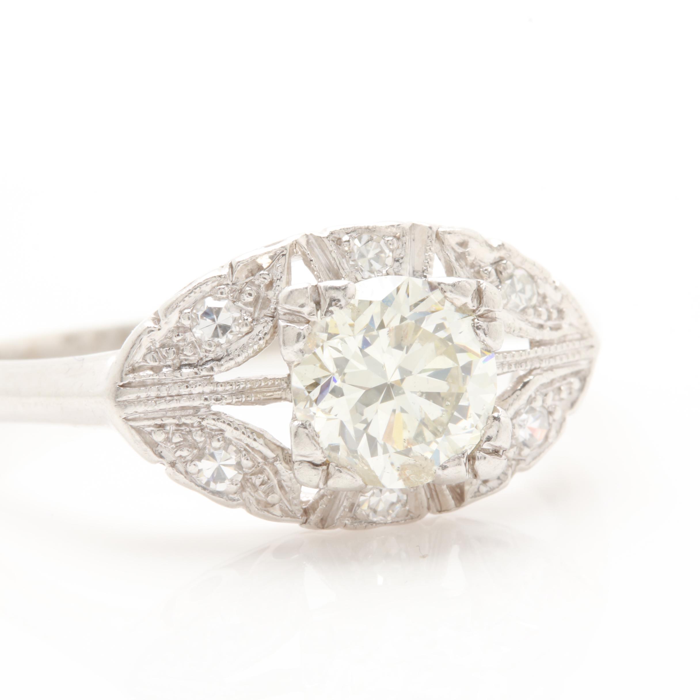 Platinum 1.24 CTW Diamond Ring