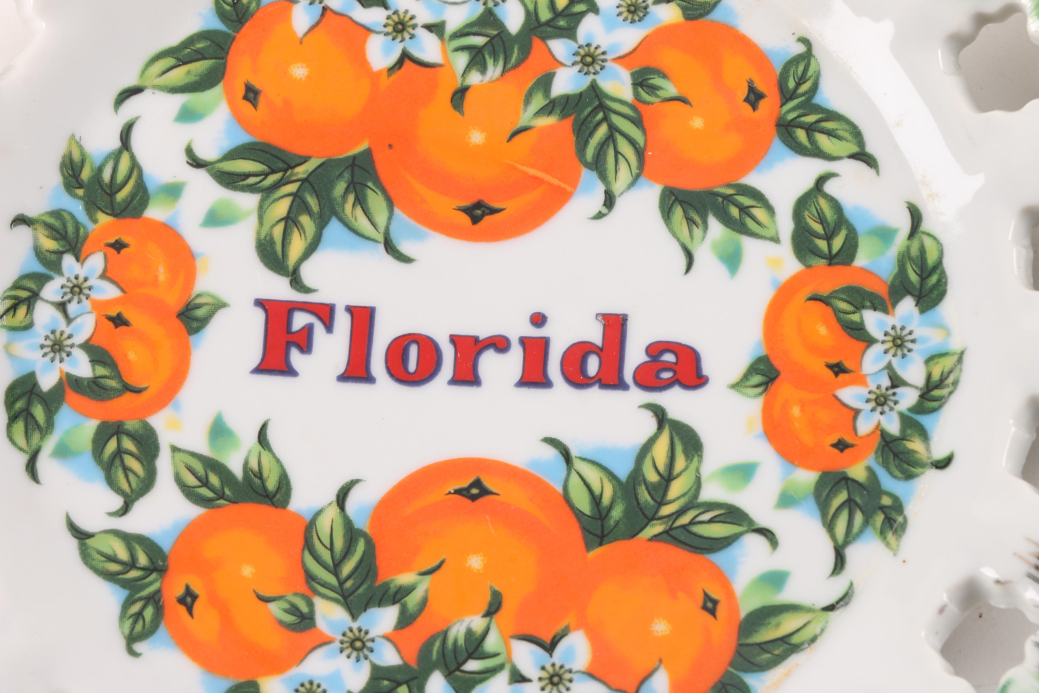 Vintage "Le Petit Poucet", "Nine O'Clock Ceremony" and Souvenir Plates