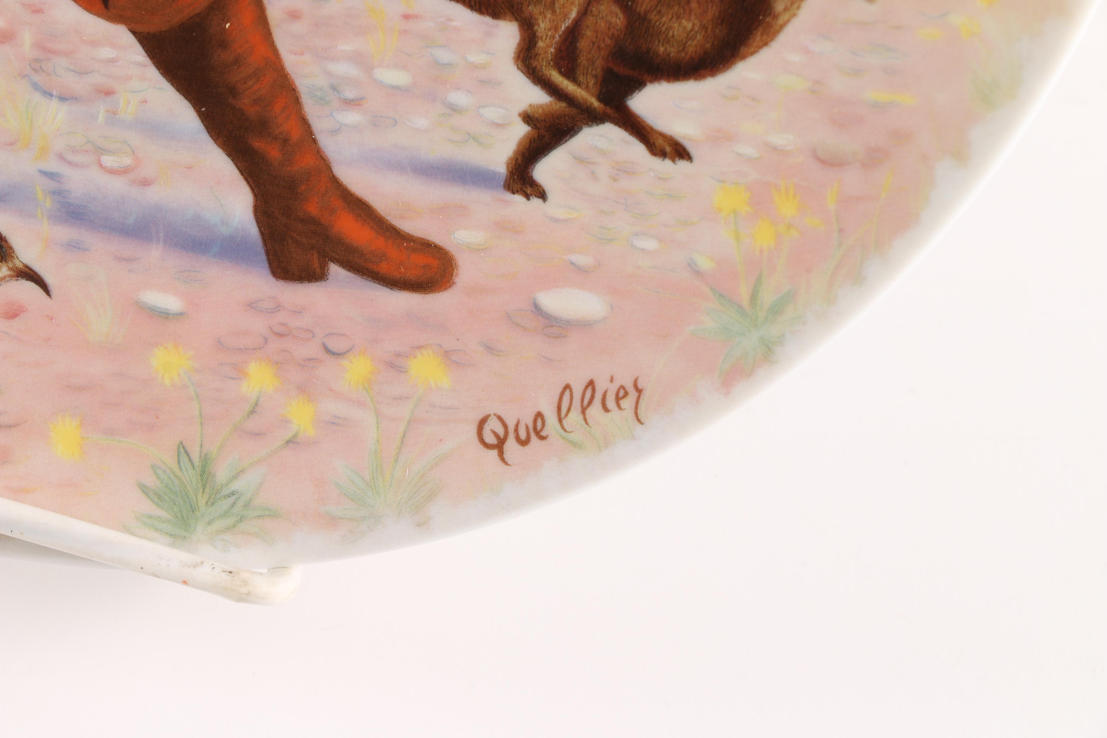 Vintage "Le Petit Poucet", "Nine O'Clock Ceremony" and Souvenir Plates