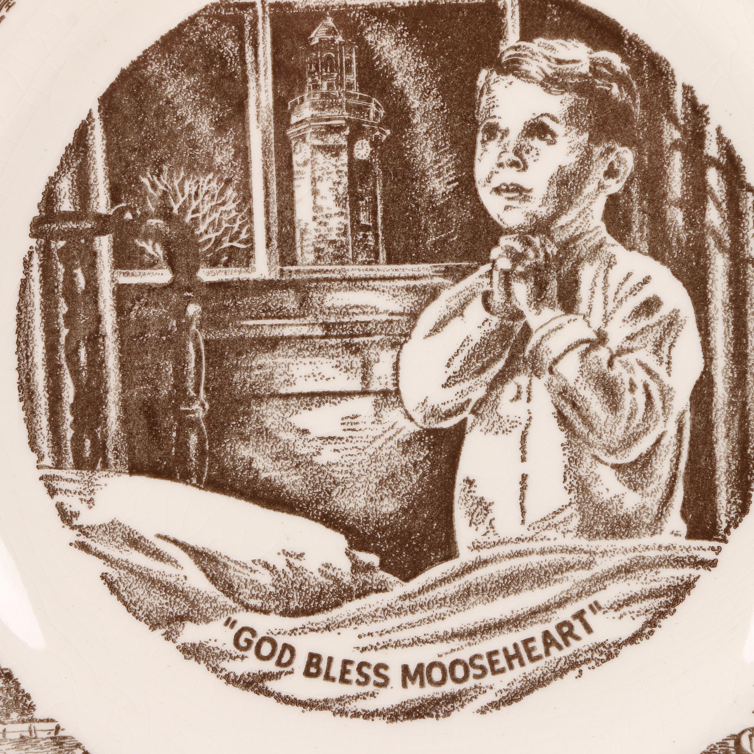 Vintage "Le Petit Poucet", "Nine O'Clock Ceremony" and Souvenir Plates