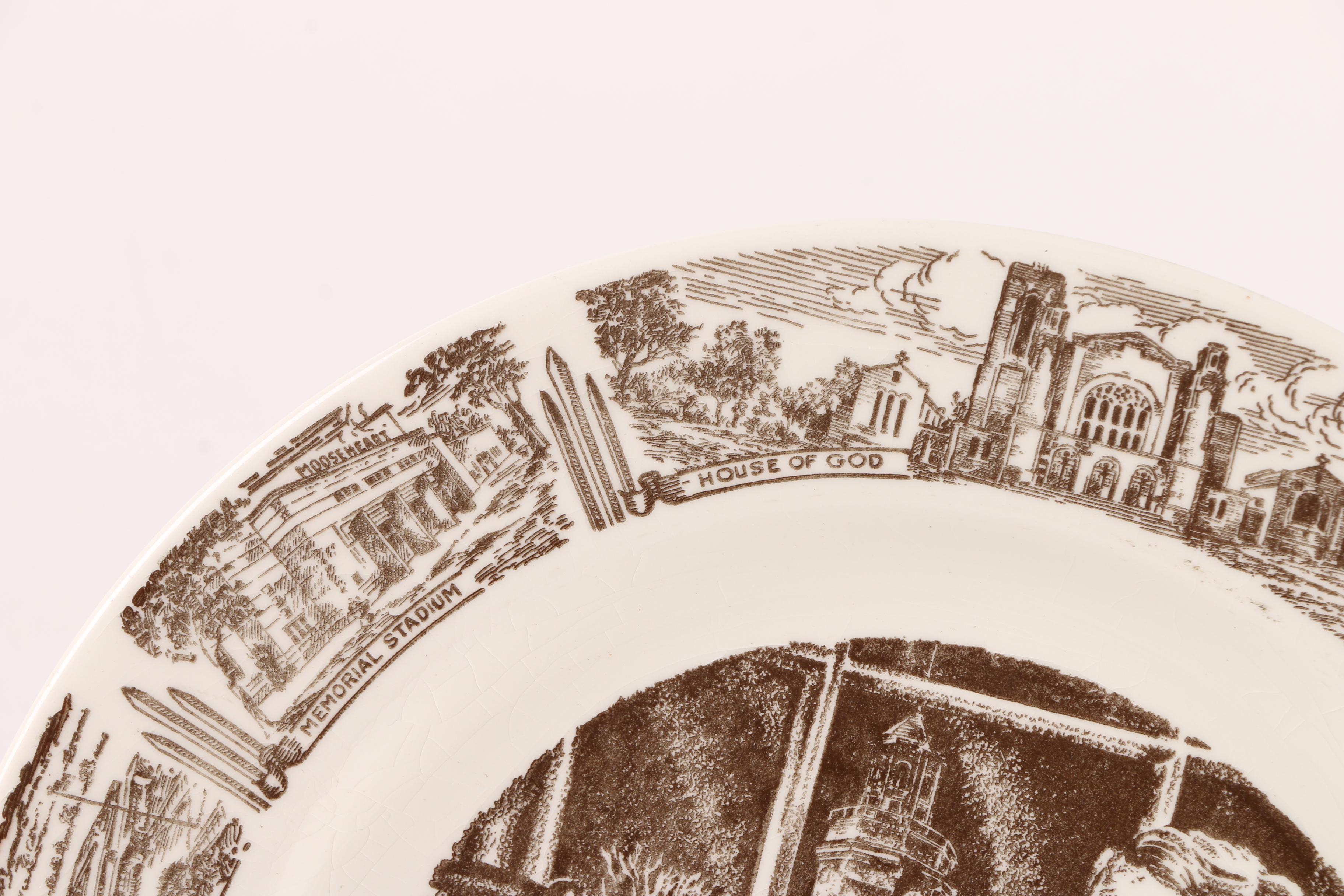 Vintage "Le Petit Poucet", "Nine O'Clock Ceremony" and Souvenir Plates
