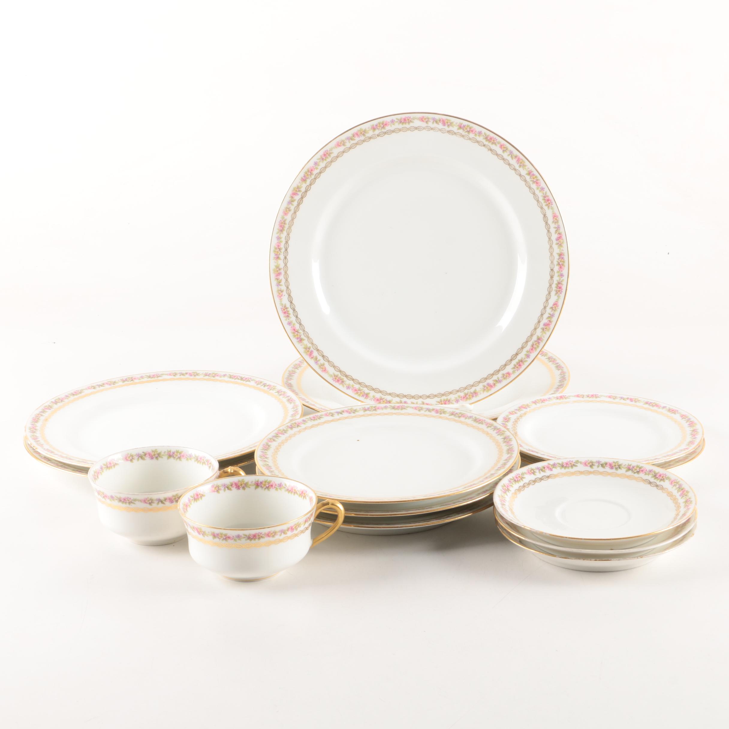 Vintage Haviland & Co. Limoges Purple Floral Tableware