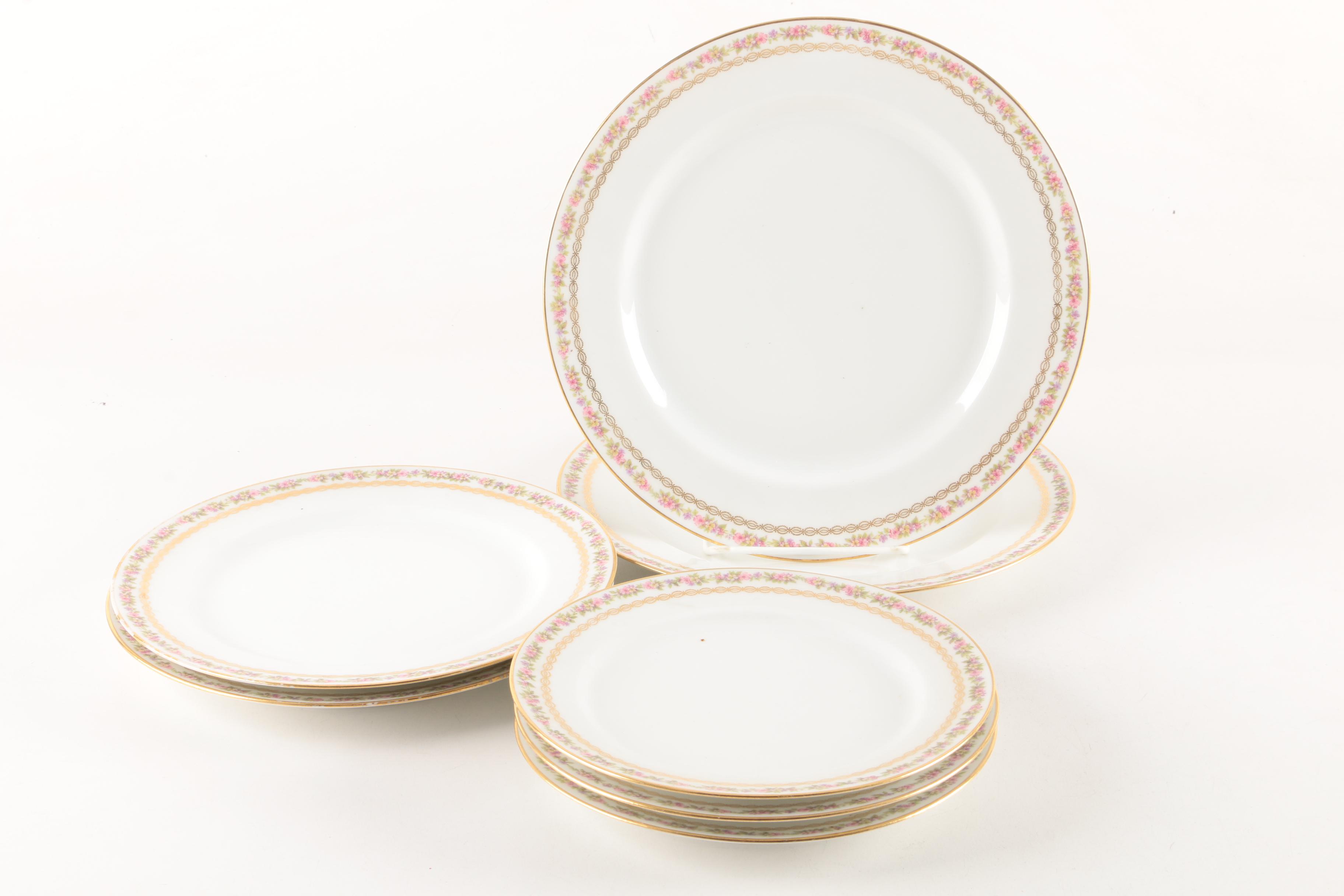 Vintage Haviland & Co. Limoges Purple Floral Tableware