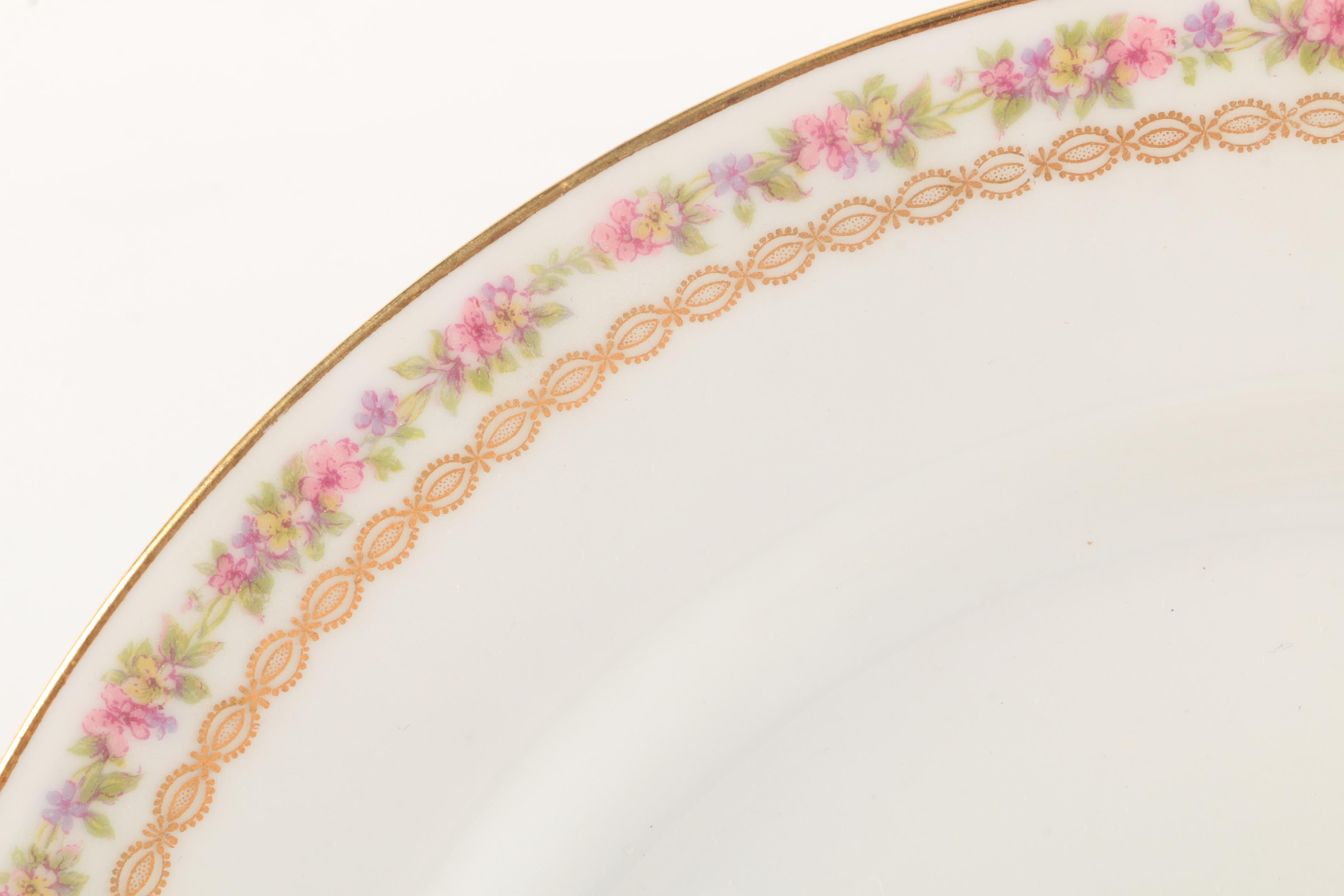 Vintage Haviland & Co. Limoges Purple Floral Tableware