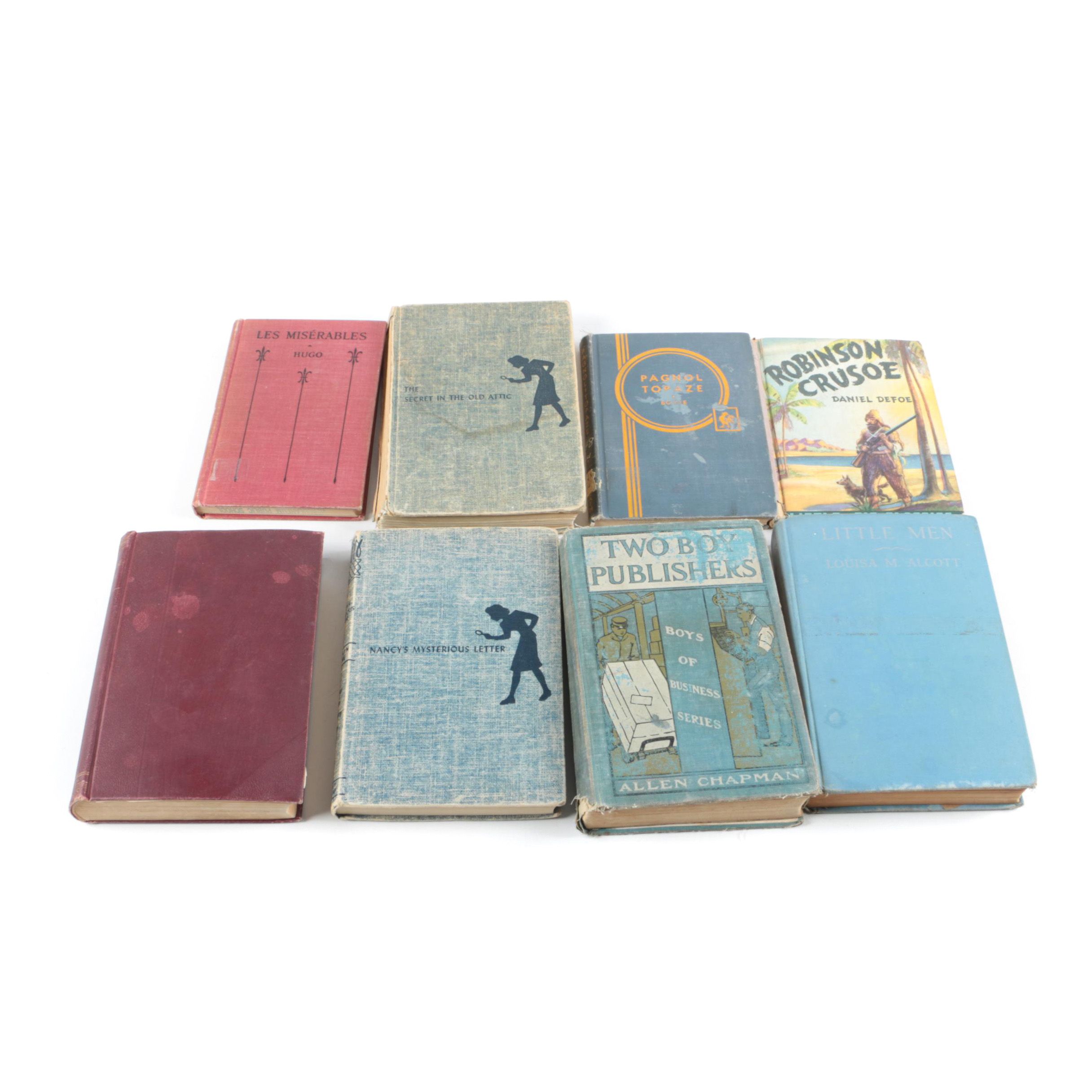 Vintage Books Including 1950s "Nancy Drew"